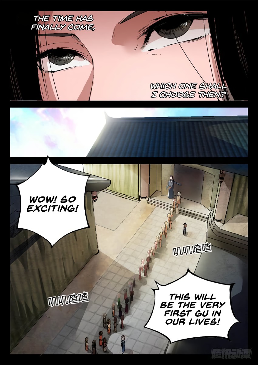 Master of Gu Chapter 9 page 8 - Chapter 9: Mortals Come and Go, But What They Leave Behind Remains