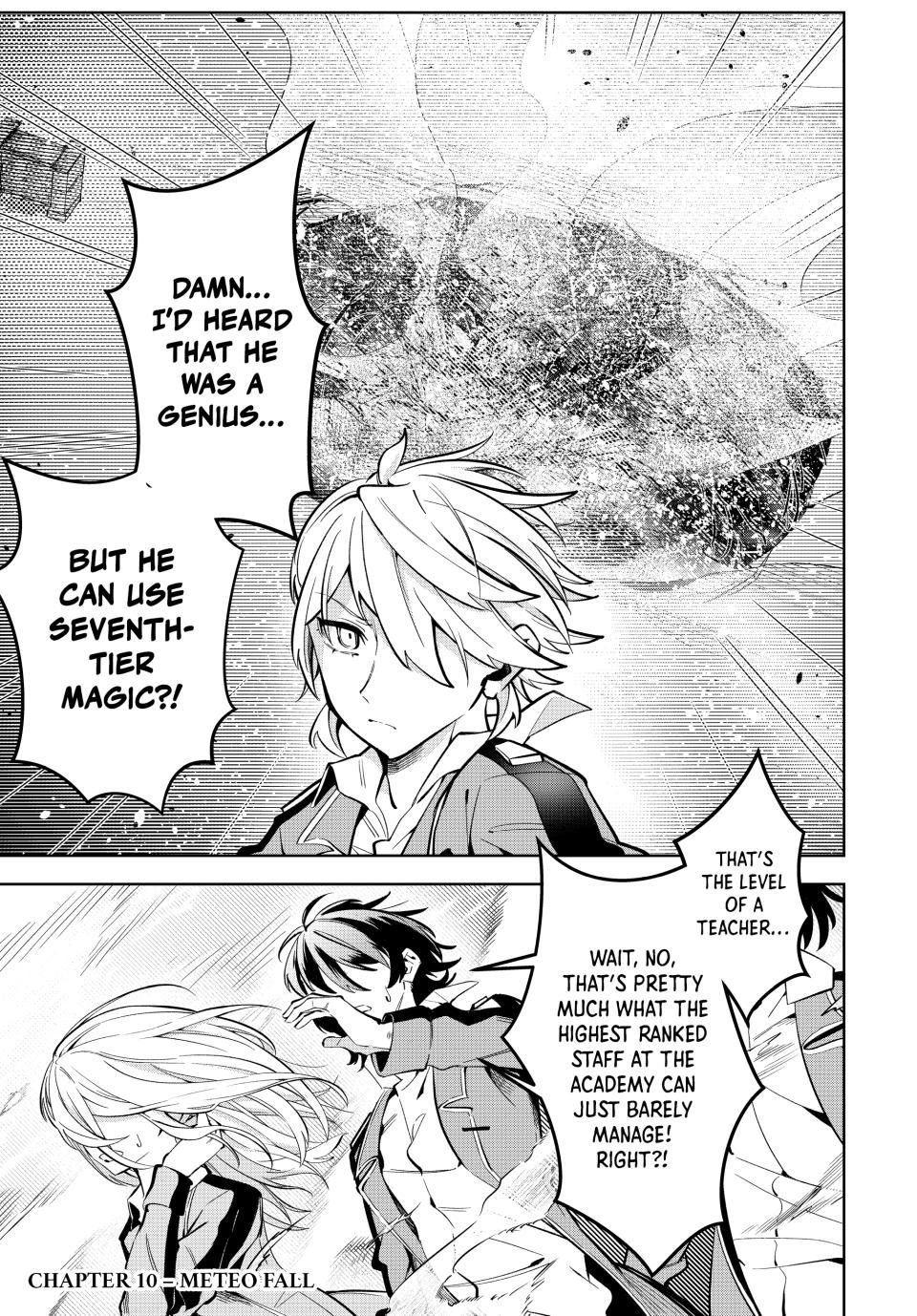 Master of the Magic Guild ~ Reborn and Starting Over Now for the Second Time at the Academy Chapter 10 page 1 - Chapter 10: Meteo Fall