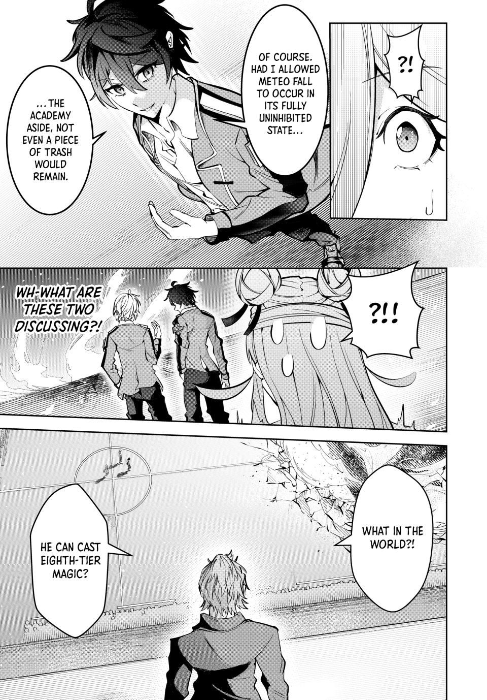 Master of the Magic Guild ~ Reborn and Starting Over Now for the Second Time at the Academy Chapter 10 page 13 - Chapter 10: Meteo Fall