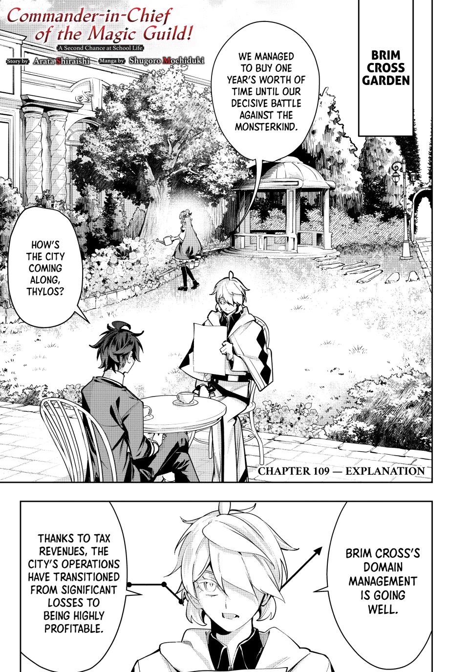 Master of the Magic Guild ~ Reborn and Starting Over Now for the Second Time at the Academy Chapter 109 page 1 - Chapter 109