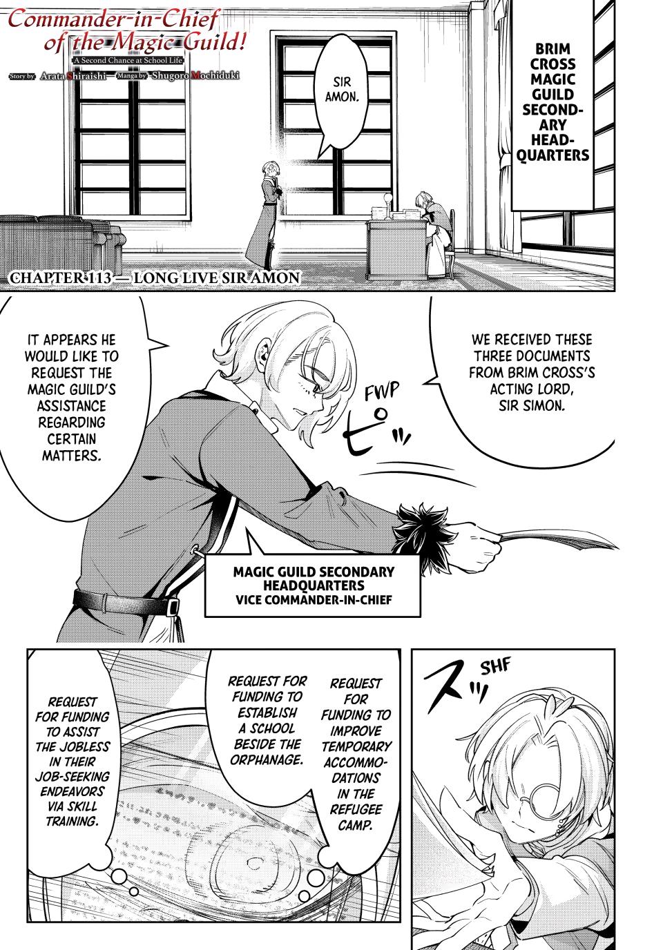 Master of the Magic Guild ~ Reborn and Starting Over Now for the Second Time at the Academy Chapter 113 page 1 - Chapter 113