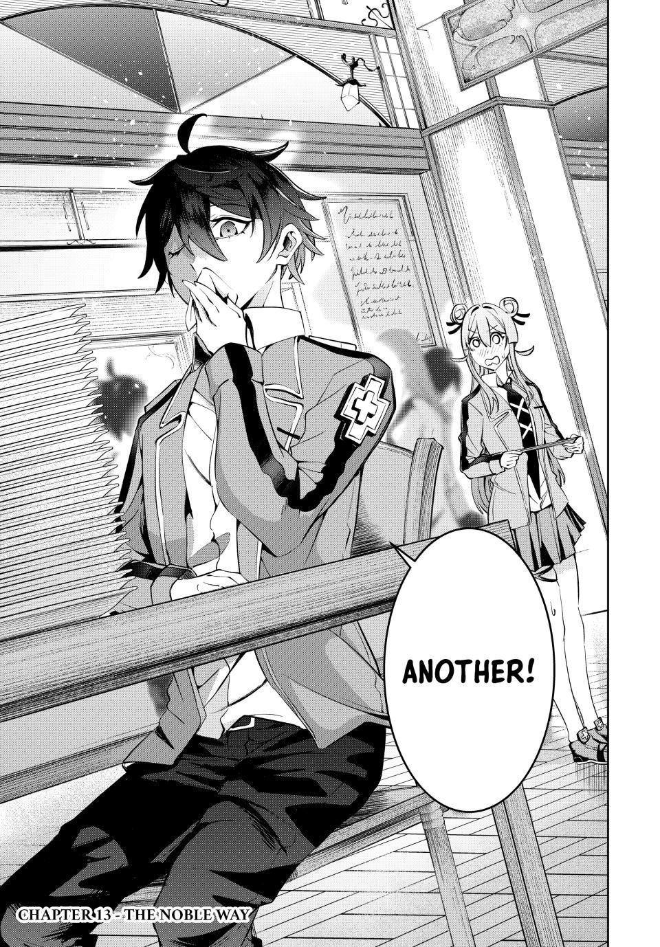 Master of the Magic Guild ~ Reborn and Starting Over Now for the Second Time at the Academy Chapter 13 page 1 - Chapter 13: The Noble Way