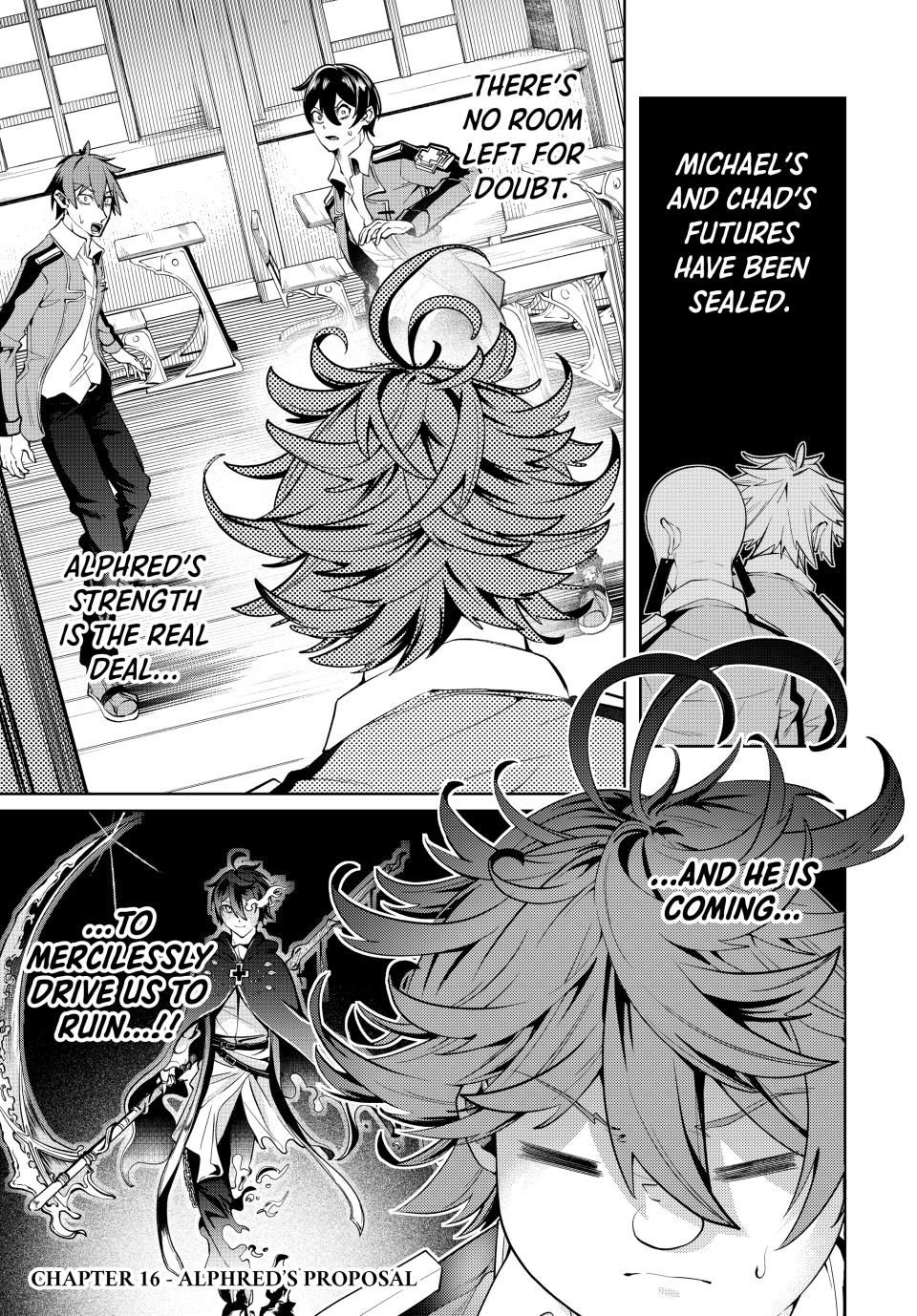 Master of the Magic Guild ~ Reborn and Starting Over Now for the Second Time at the Academy Chapter 16 page 1 - Chapter 16: Alphred's Proposal