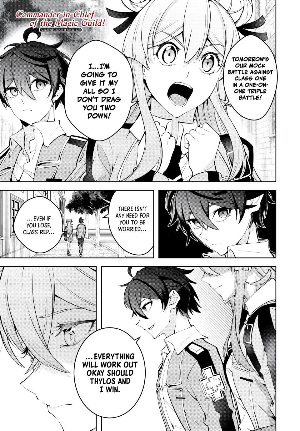 Master of the Magic Guild ~ Reborn and Starting Over Now for the Second Time at the Academy Chapter 18 page 1 - Chapter 18: Resolve