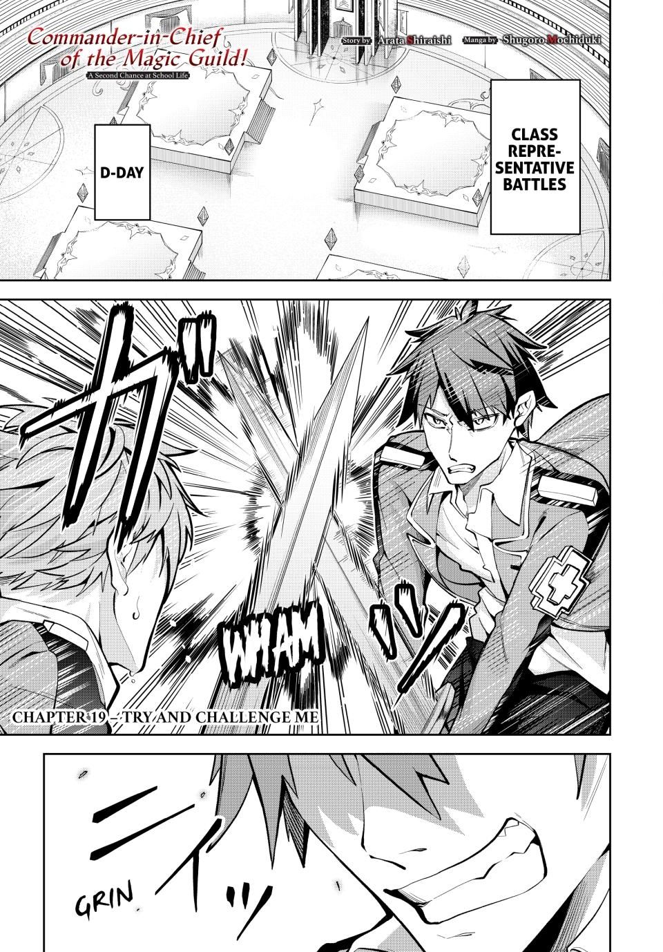 Master of the Magic Guild ~ Reborn and Starting Over Now for the Second Time at the Academy Chapter 19 page 1 - Chapter 19: Try and Challenge Me