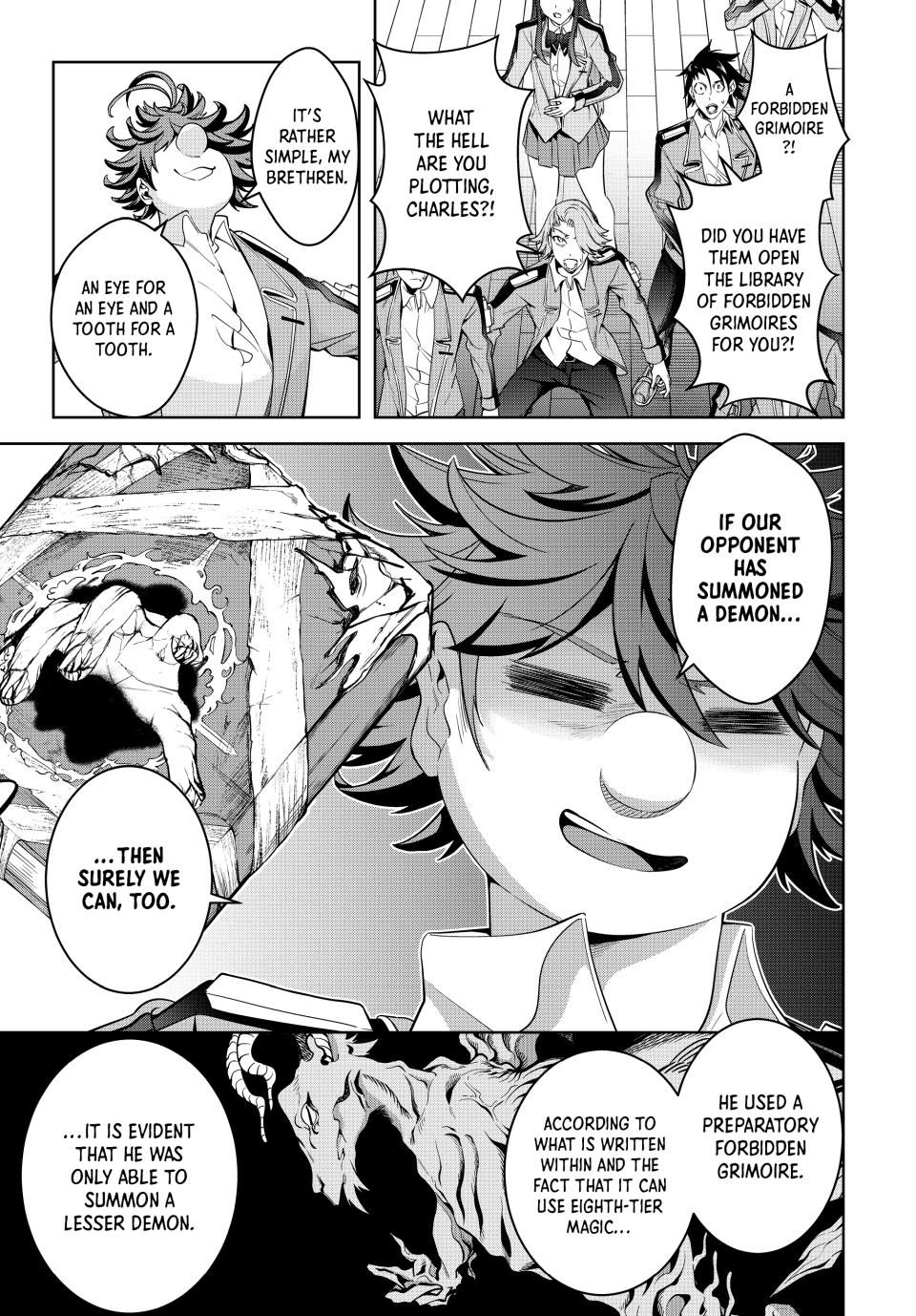 Master of the Magic Guild ~ Reborn and Starting Over Now for the Second Time at the Academy Chapter 22 page 19 - Chapter 22: Demon
