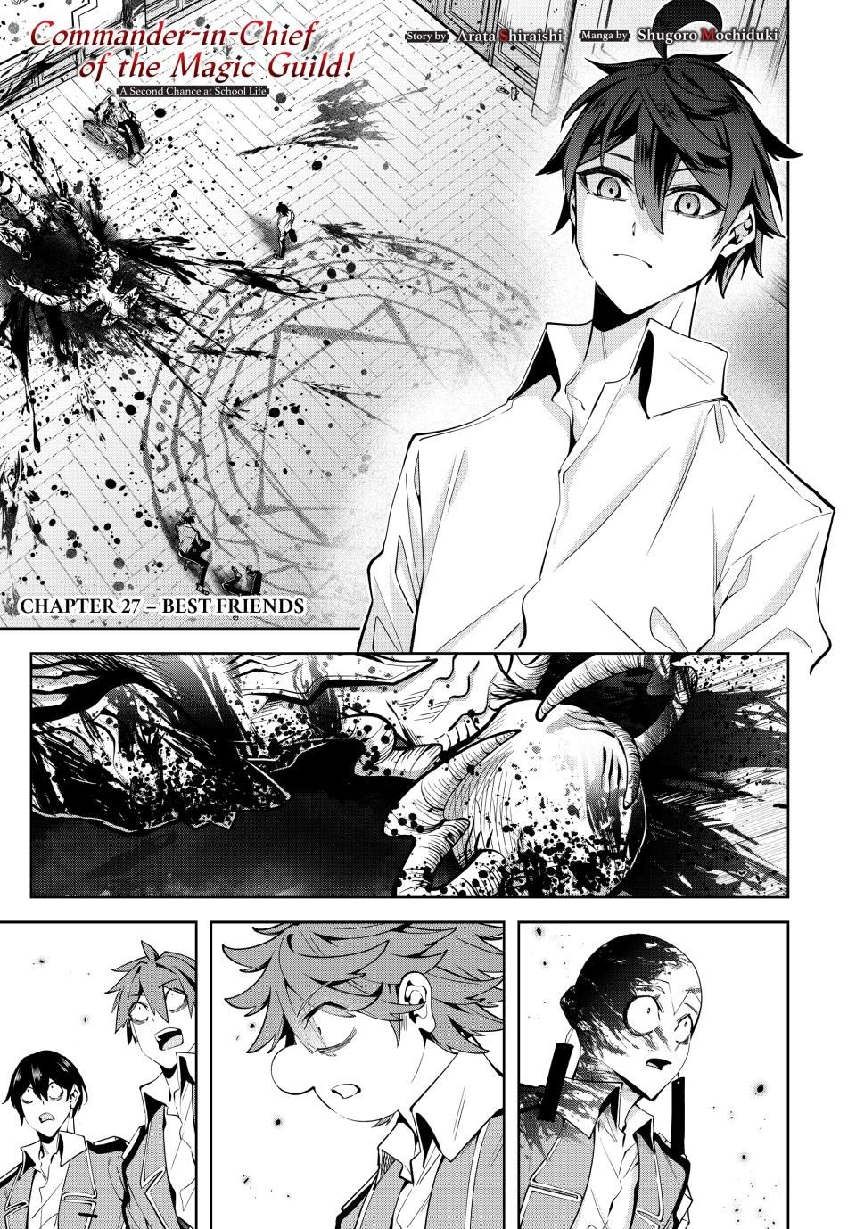 Master of the Magic Guild ~ Reborn and Starting Over Now for the Second Time at the Academy Chapter 27 page 1 - Chapter 27: Best Friends