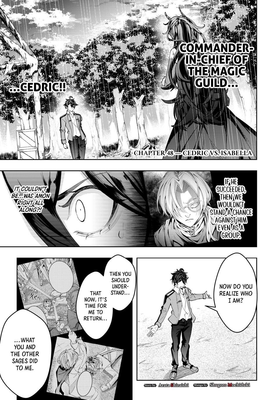 Master of the Magic Guild ~ Reborn and Starting Over Now for the Second Time at the Academy Chapter 48 page 1 - Chapter 48: Cedric VS. Isabella