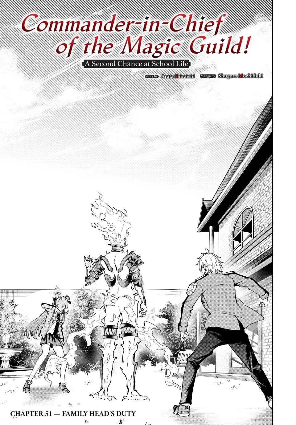 Master of the Magic Guild ~ Reborn and Starting Over Now for the Second Time at the Academy Chapter 51 page 1 - Chapter 51: Family Head's Duty