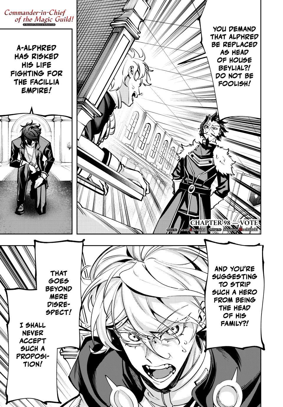Master of the Magic Guild ~ Reborn and Starting Over Now for the Second Time at the Academy Chapter 98 page 1 - Chapter 98