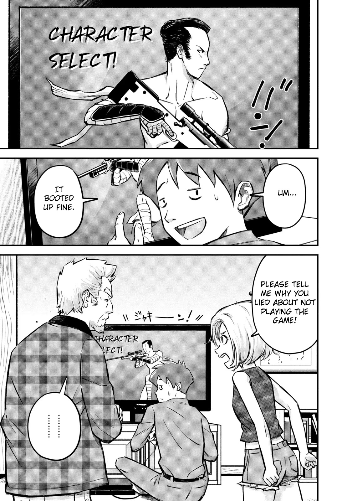 Matagi Gunner Chapter 4 page 1 - Chapter 4: Matagi, Student, and Occasionally Electronics Store