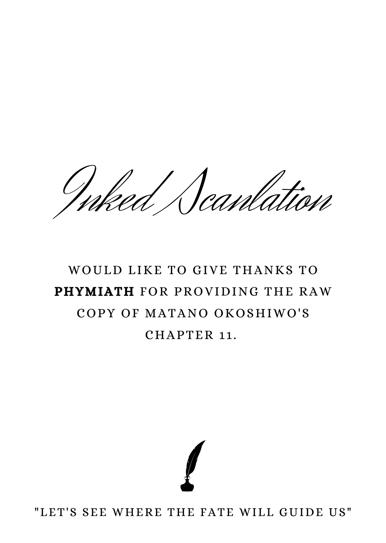 Matano Okoshiwo Chapter 11 page 1 - Chapter 11