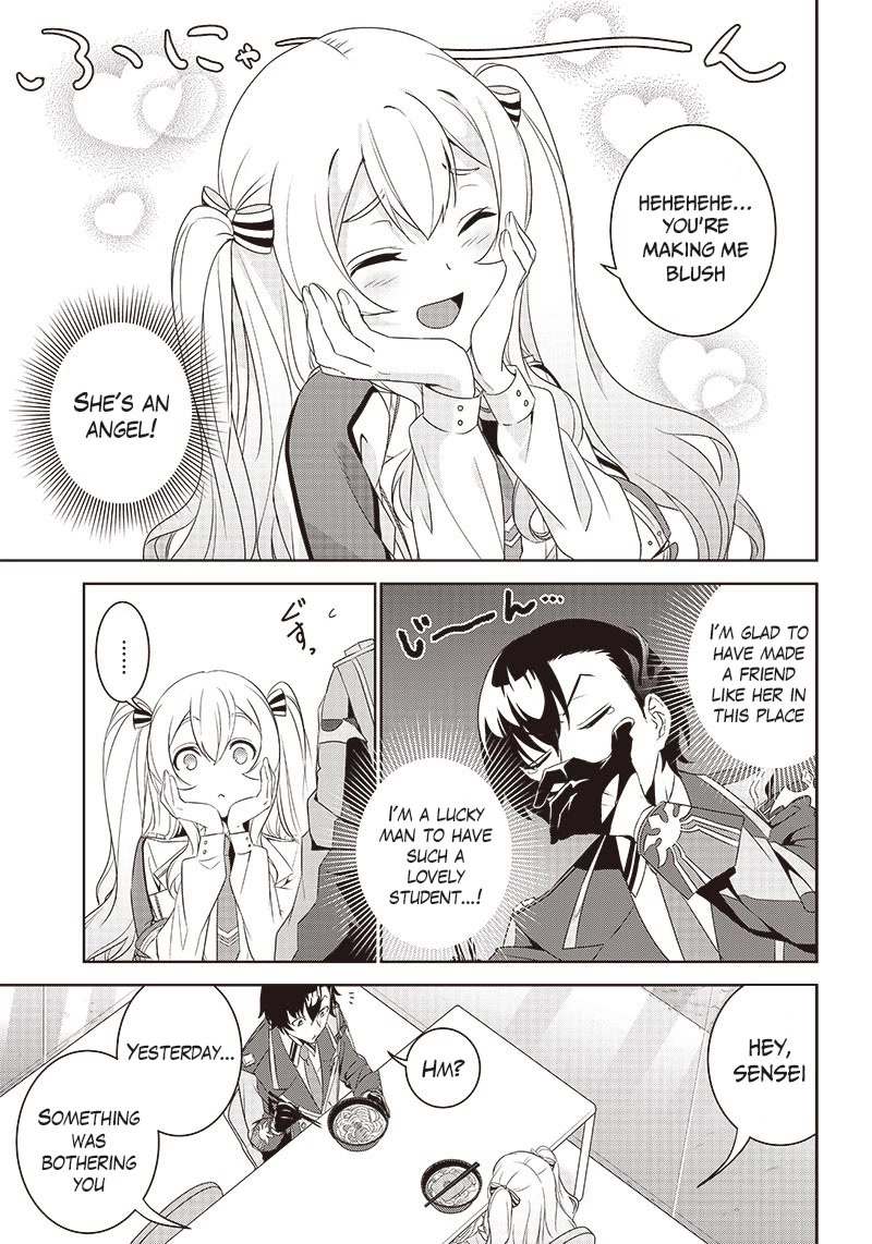 Matei Kyoushi to Juuzoku Shoujo no Haitoku Keiyaku Chapter 2.1 page 3 - Chapter 2.1: The demon and a kiss