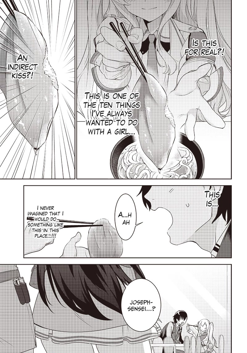 Matei Kyoushi to Juuzoku Shoujo no Haitoku Keiyaku Chapter 2.1 page 9 - Chapter 2.1: The demon and a kiss