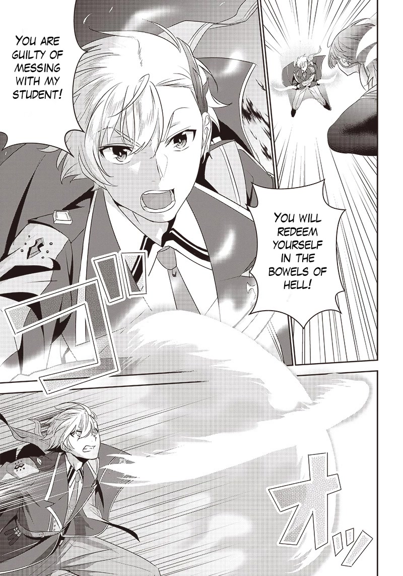 Matei Kyoushi to Juuzoku Shoujo no Haitoku Keiyaku Chapter 2.2 page 22 - Chapter 2.2: The demon and a kiss