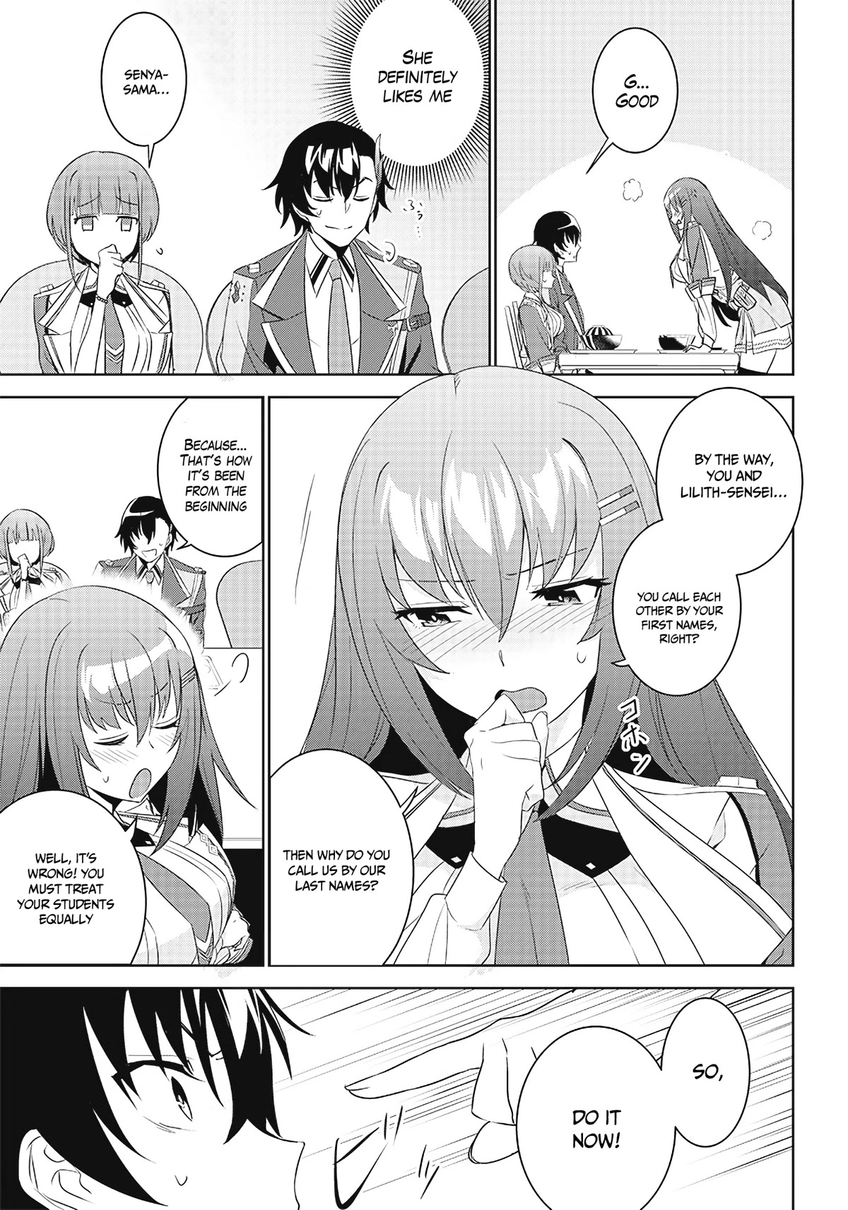 Matei Kyoushi to Juuzoku Shoujo no Haitoku Keiyaku Chapter 3.2 page 10 - Chapter 3.2: The shadow of the school