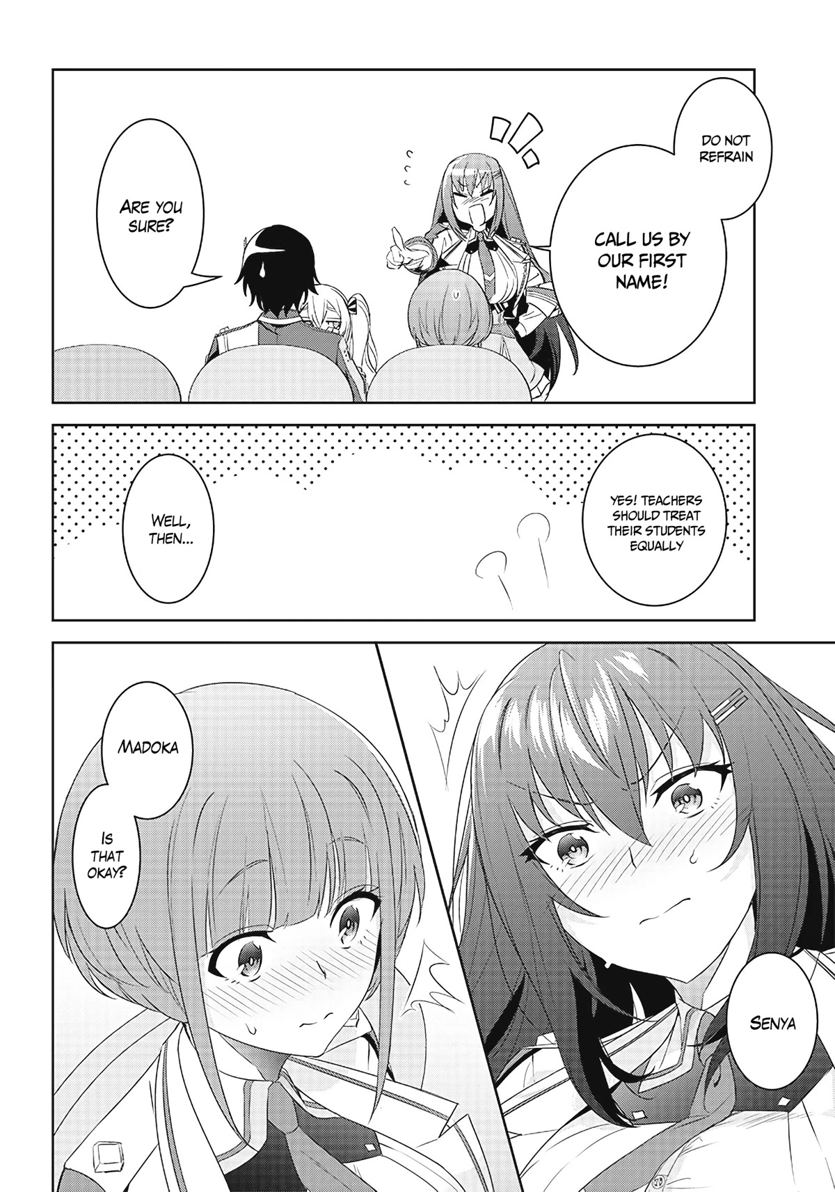 Matei Kyoushi to Juuzoku Shoujo no Haitoku Keiyaku Chapter 3.2 page 11 - Chapter 3.2: The shadow of the school