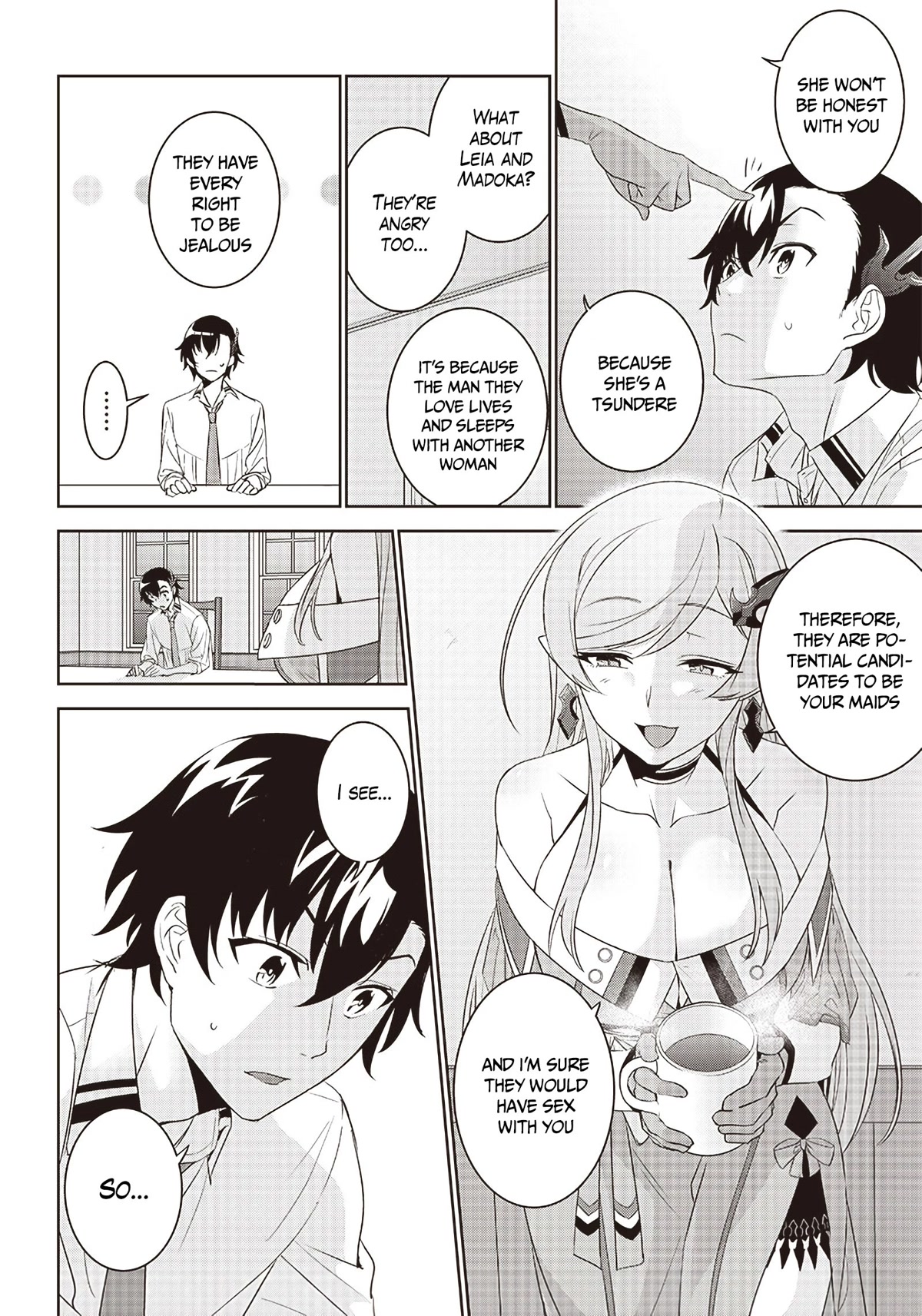 Matei Kyoushi to Juuzoku Shoujo no Haitoku Keiyaku Chapter 4.1 page 14 - Chapter 4.1: Love or fiction