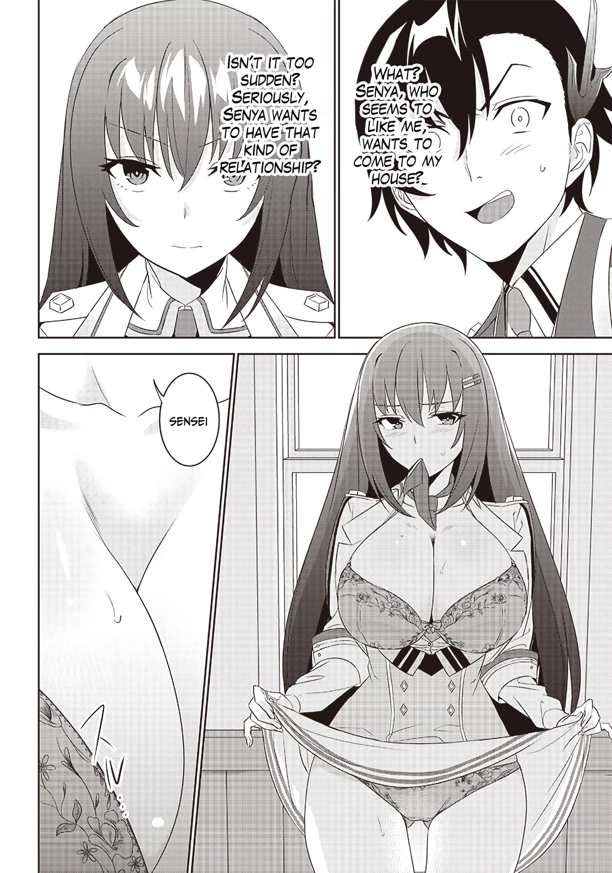 Matei Kyoushi to Juuzoku Shoujo no Haitoku Keiyaku Chapter 4.2 page 12 - Chapter 4.2: Love or fiction