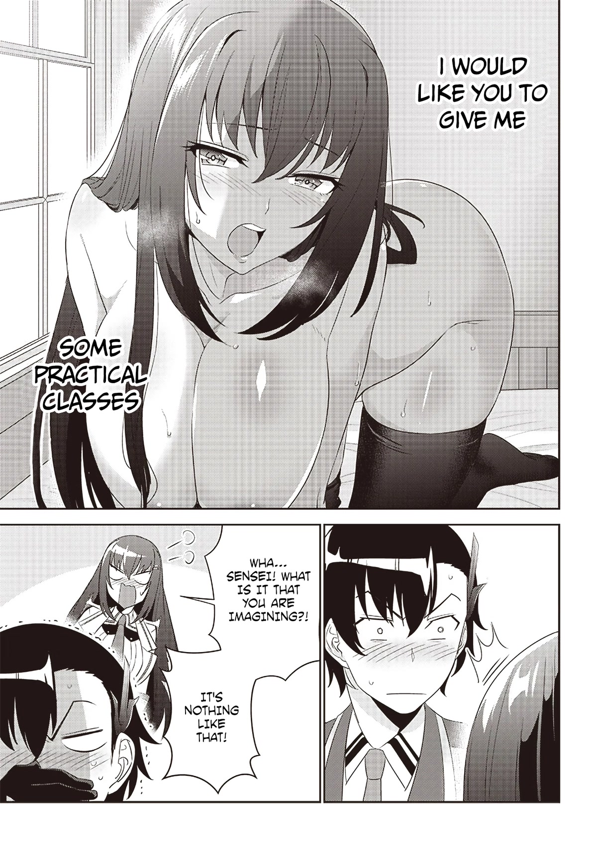 Matei Kyoushi to Juuzoku Shoujo no Haitoku Keiyaku Chapter 4.2 page 13 - Chapter 4.2: Love or fiction