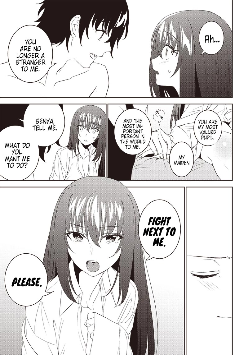 Matei Kyoushi to Juuzoku Shoujo no Haitoku Keiyaku Chapter 8.2 page 12 - Chapter 8.2: Lust and commitment