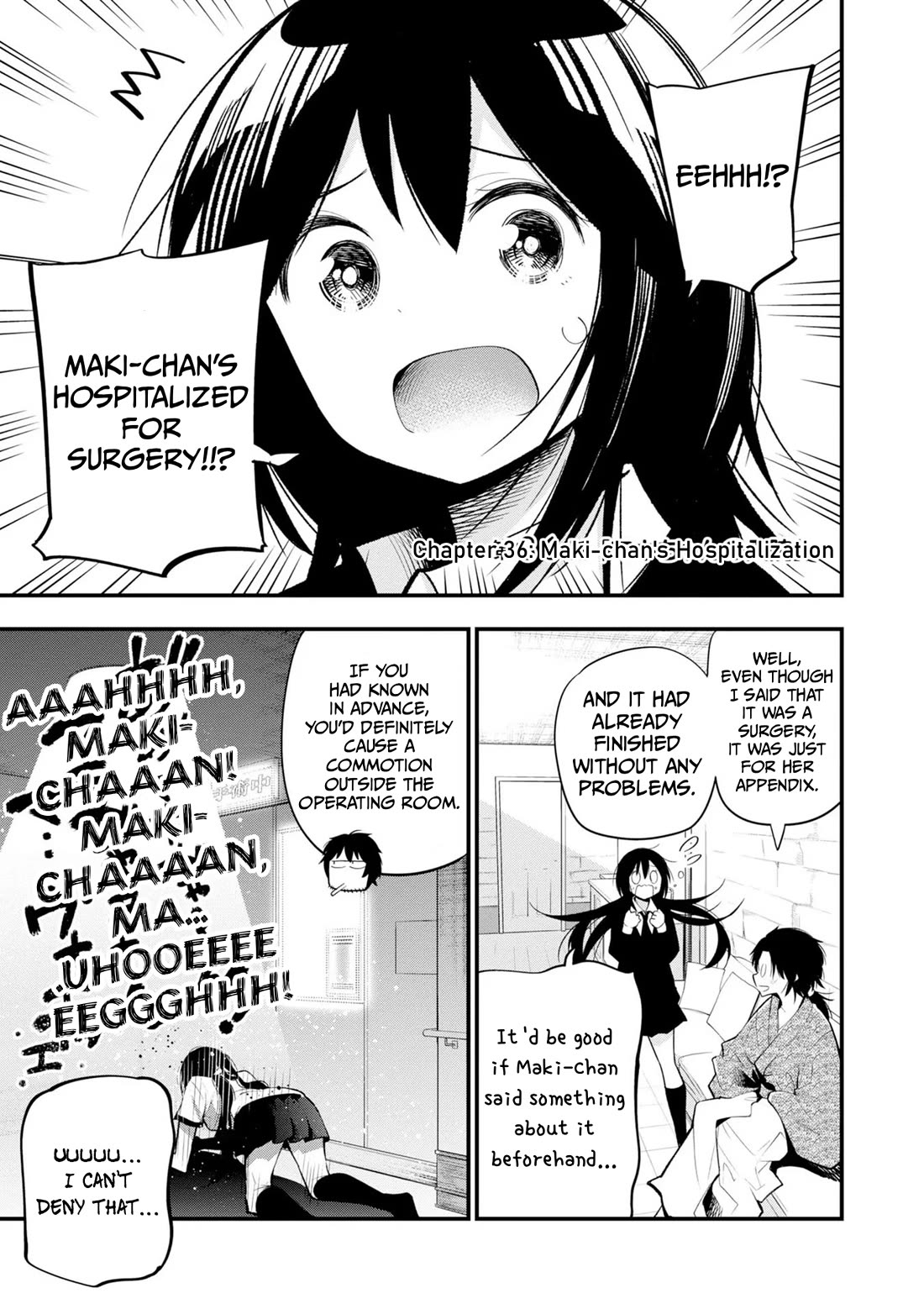 Mattaku Saikin no Tantei to Kitara Chapter 36 page 1 - Chapter 36: Maki-chan's Hospitalization