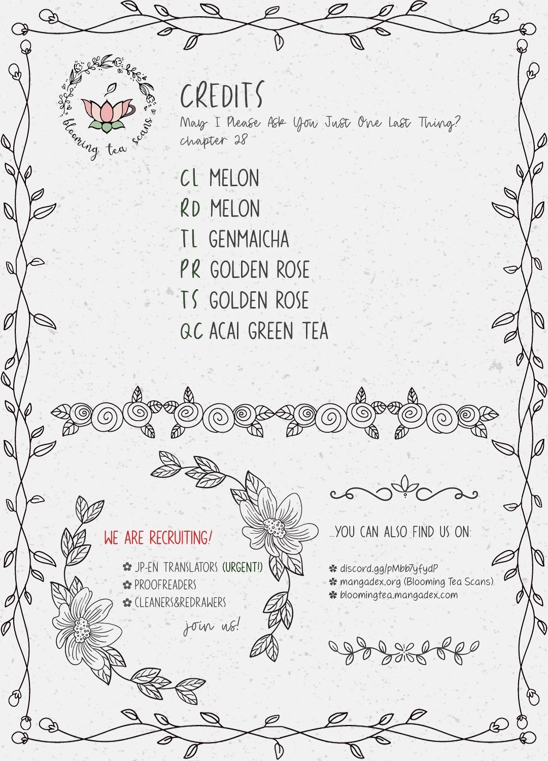 May I Ask For One Final Thing? Chapter 28 page 28 - Chapter 28