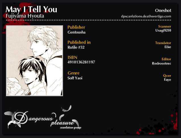 May I Tell You Chapter 0 page 4 - Chapter 0 : Oneshot