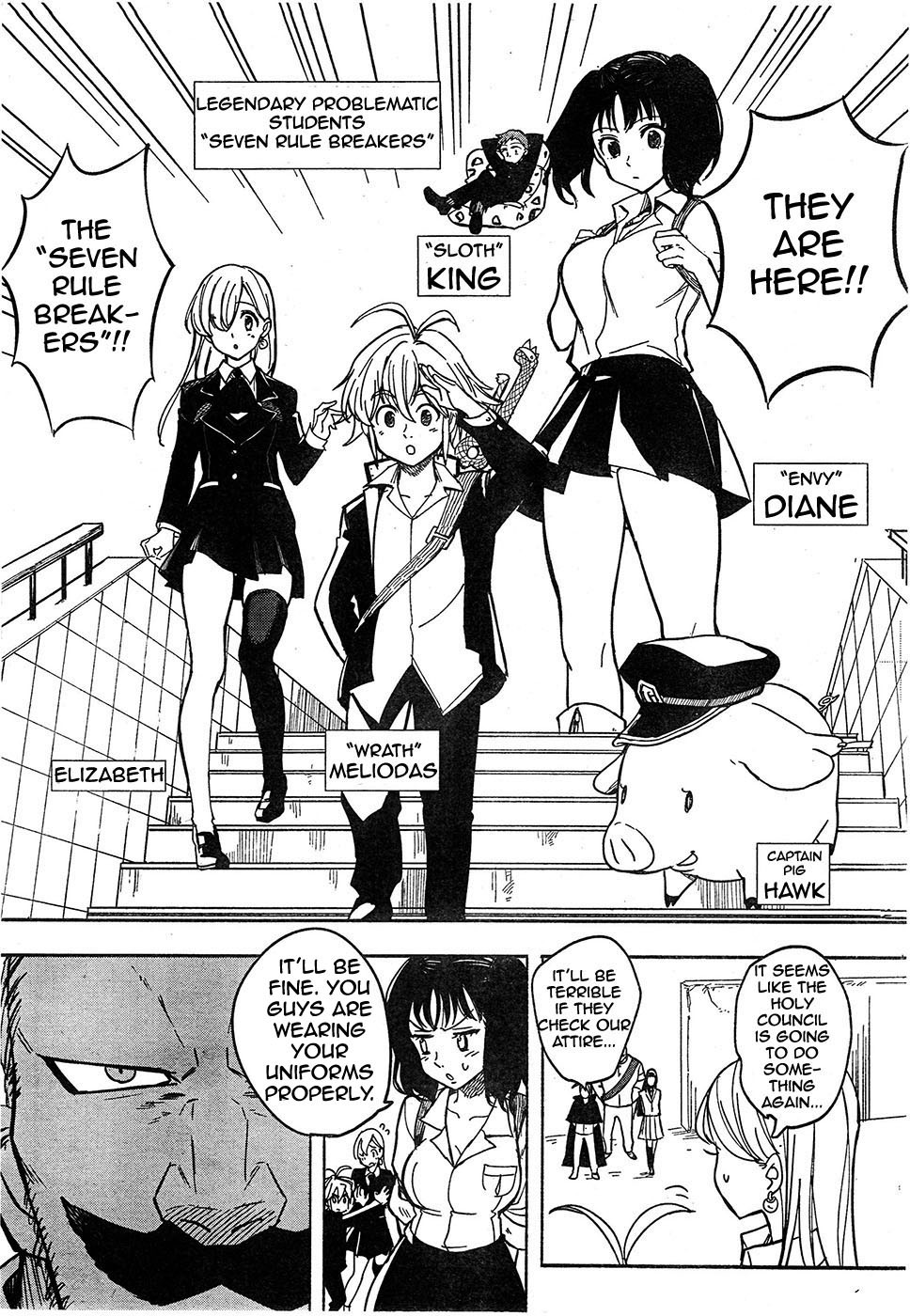 Mayoe! Nanatsu no Taizai Gakuen! Chapter 1 page 7 - Chapter 1: The Seven Rule Breakers