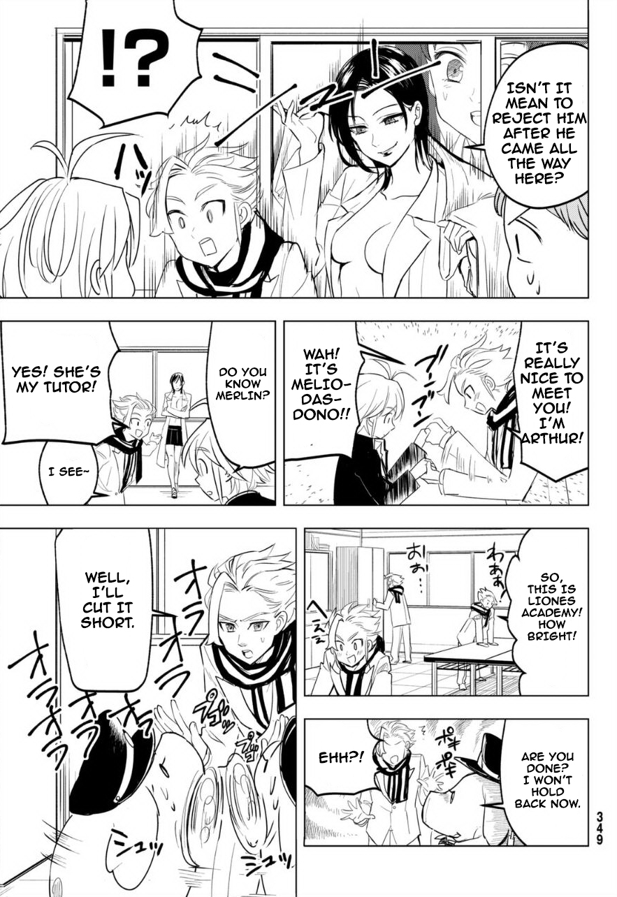 Mayoe! Nanatsu no Taizai Gakuen! Chapter 12 page 5 - Chapter 12: Arthur Pendragon and Cranes