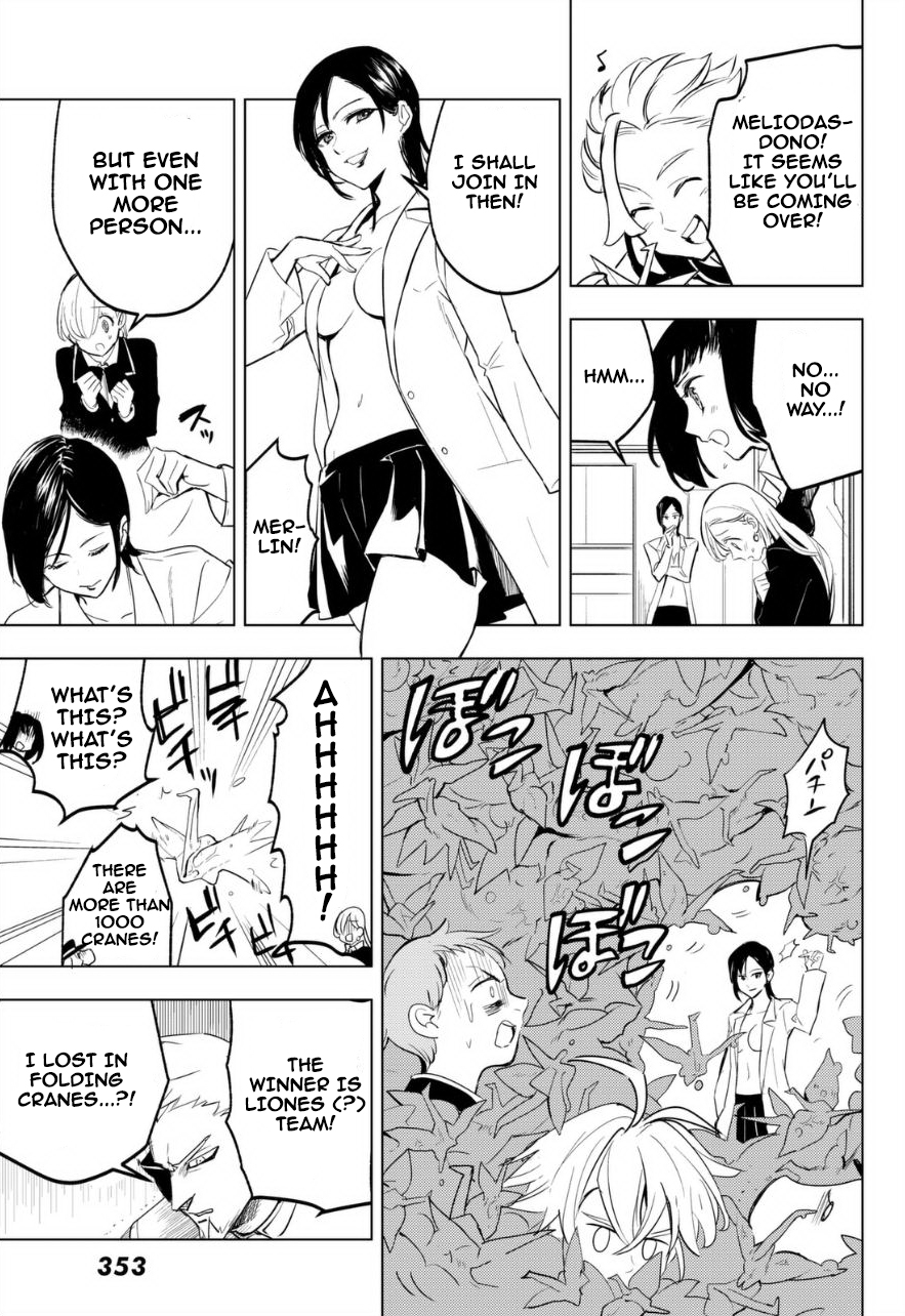 Mayoe! Nanatsu no Taizai Gakuen! Chapter 12 page 9 - Chapter 12: Arthur Pendragon and Cranes