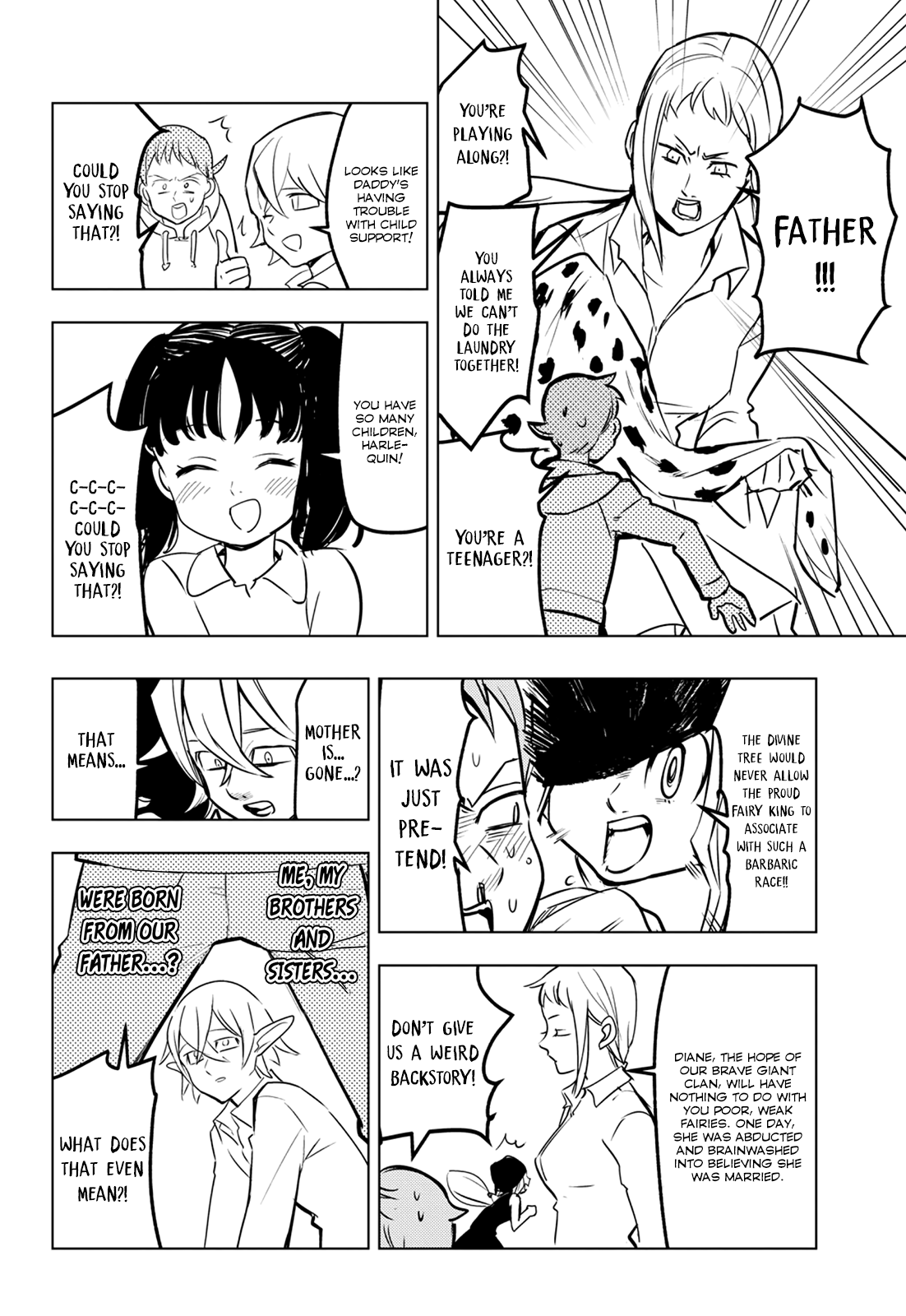 Mayoe! Nanatsu no Taizai Gakuen! Chapter 30 page 7 - Chapter 30: The Fairy King Plays House
