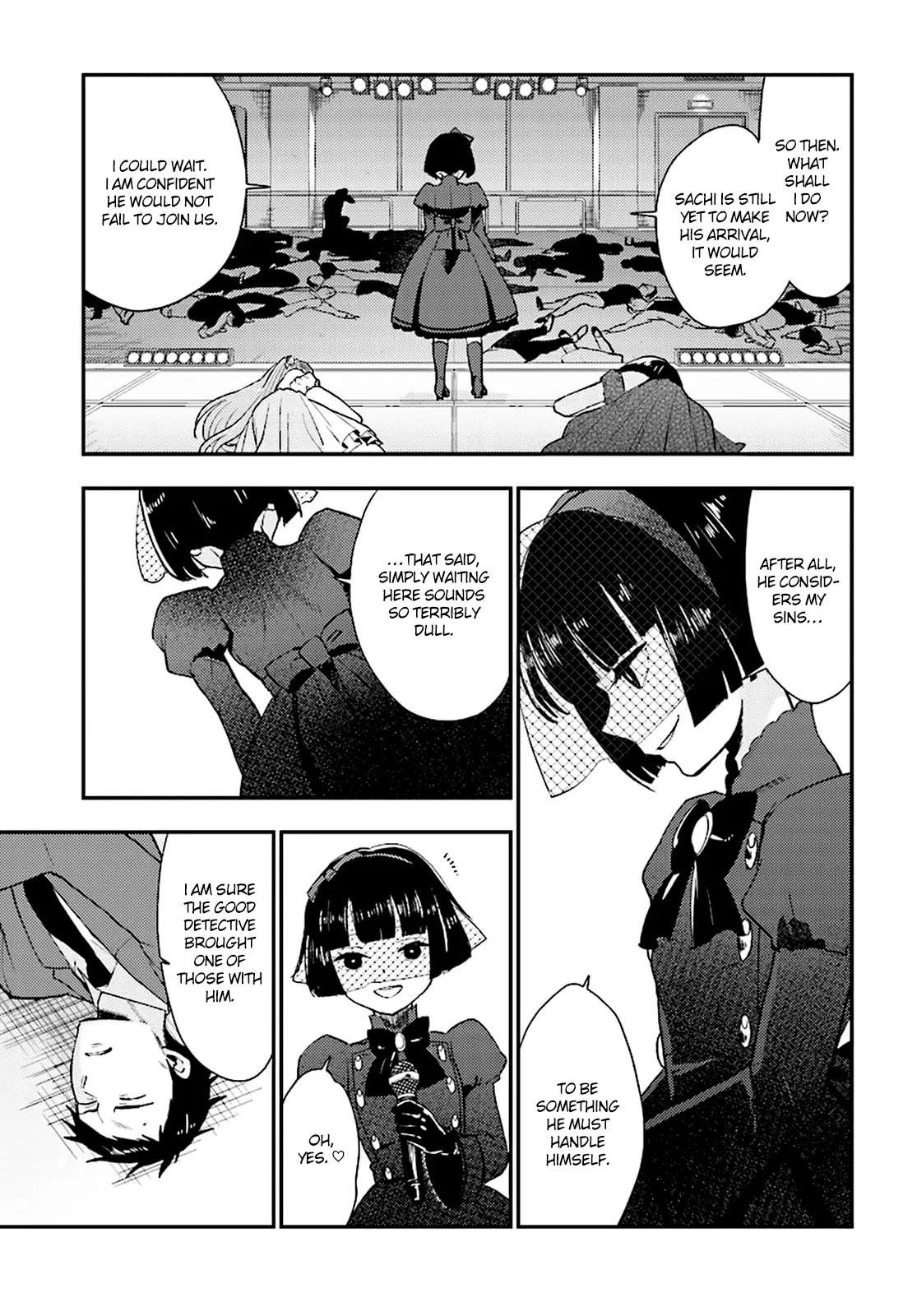 Mayonaka no X Giten Chapter 22 page 11 - Chapter 22: A Stage of Madness and Bloodthirst