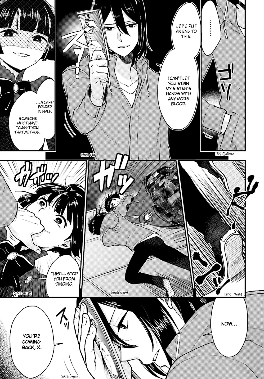 Mayonaka no X Giten Chapter 22 page 17 - Chapter 22: A Stage of Madness and Bloodthirst