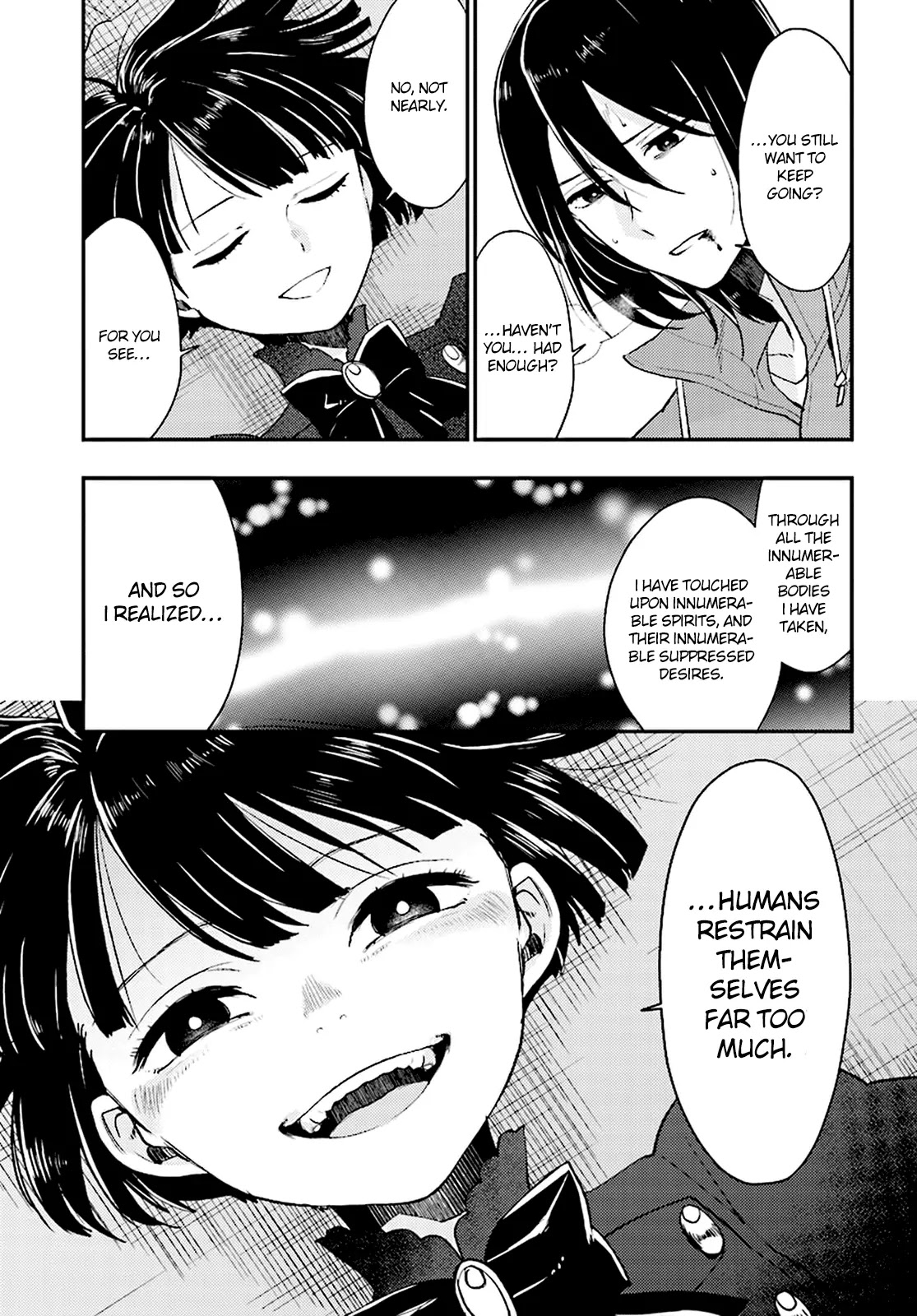 Mayonaka no X Giten Chapter 22 page 19 - Chapter 22: A Stage of Madness and Bloodthirst