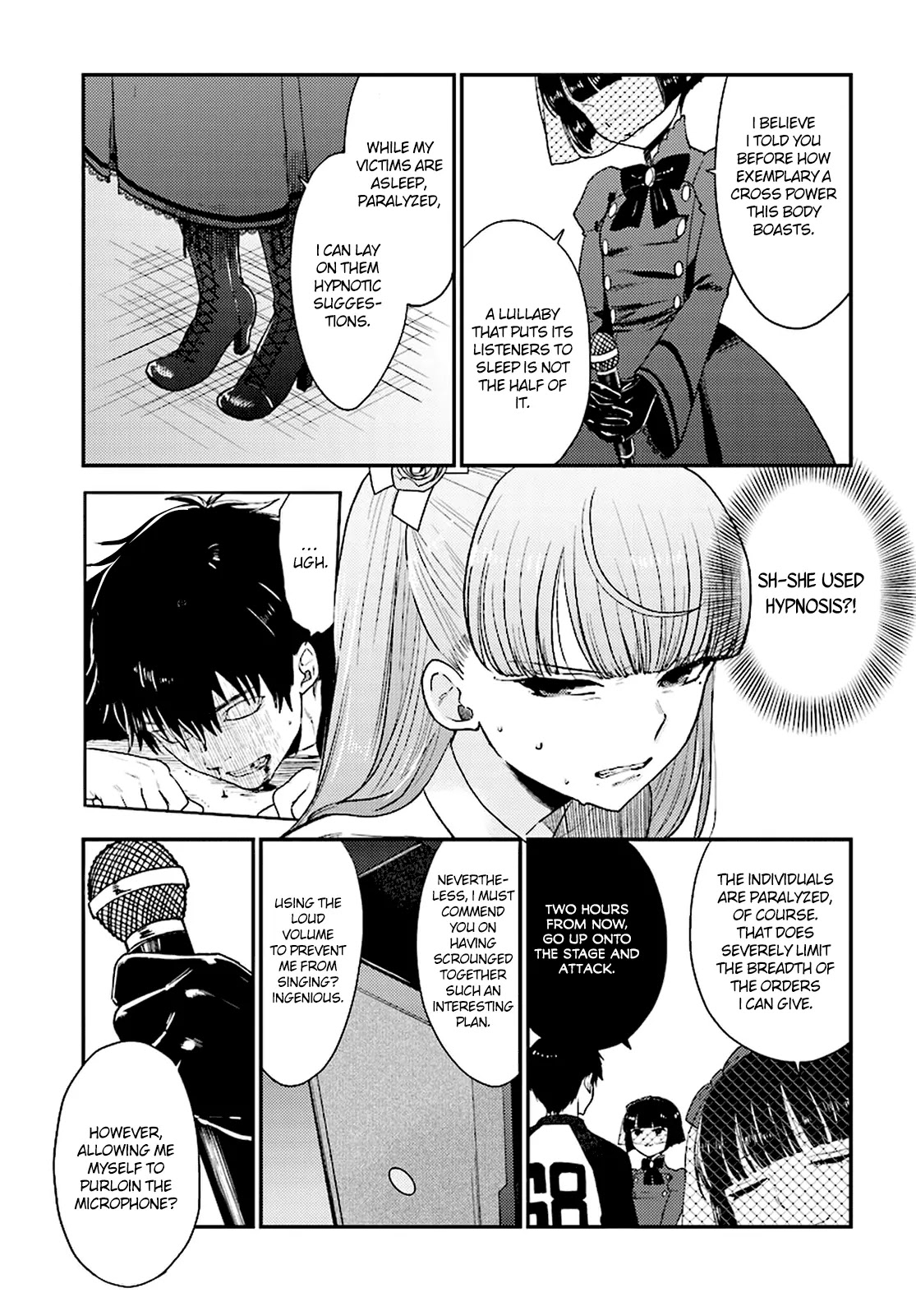 Mayonaka no X Giten Chapter 22 page 9 - Chapter 22: A Stage of Madness and Bloodthirst
