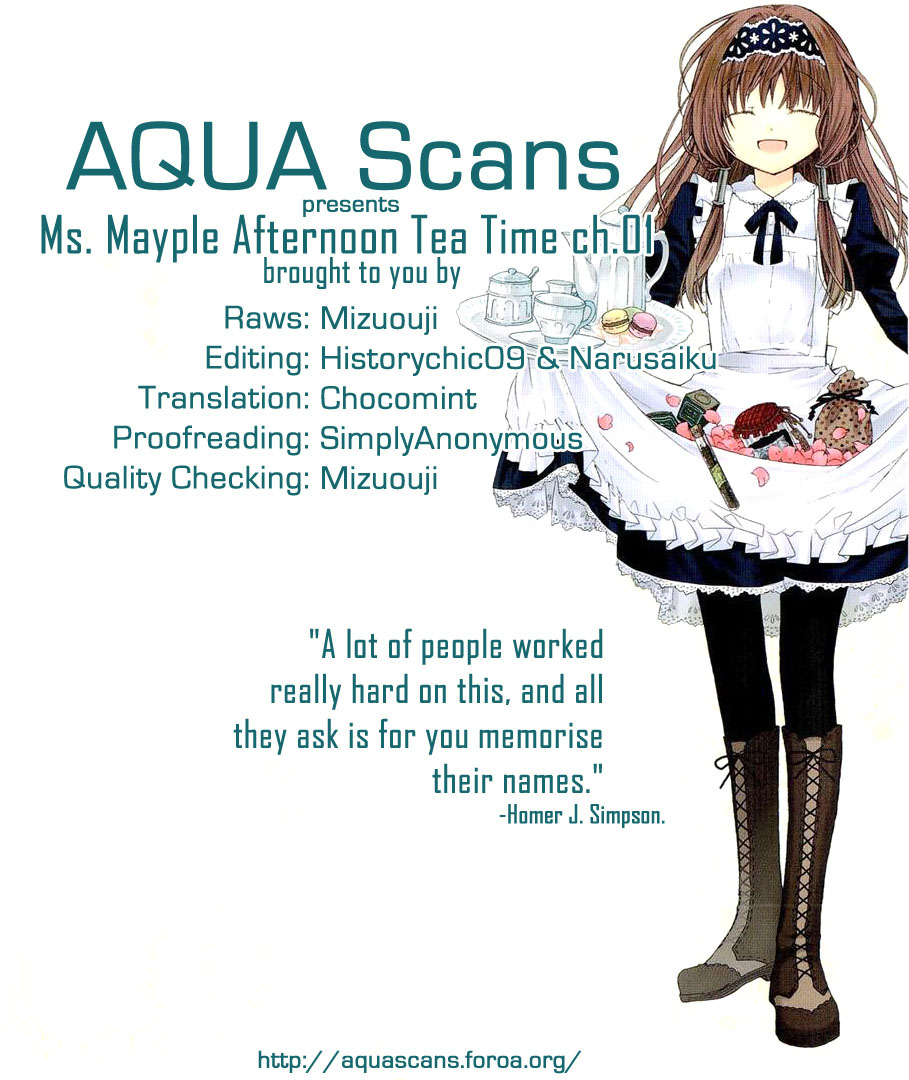 Mayple-san no Koucha Jikan Chapter 1 page 1 - Chapter 1: The Girl in the Bottom of the Cliff