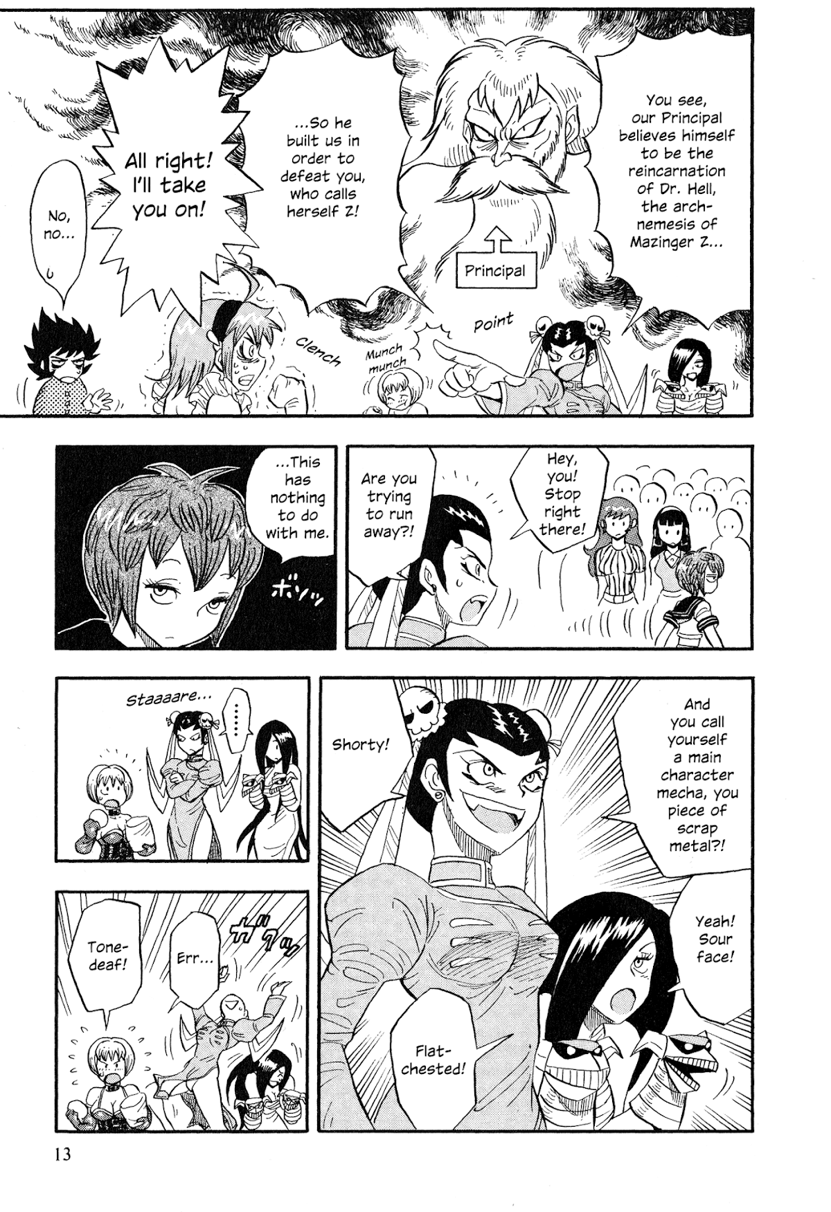 Mazinger Otome Chapter 1.2 page 14 - Chapter 1 v2 : Laughter! Vol. Z