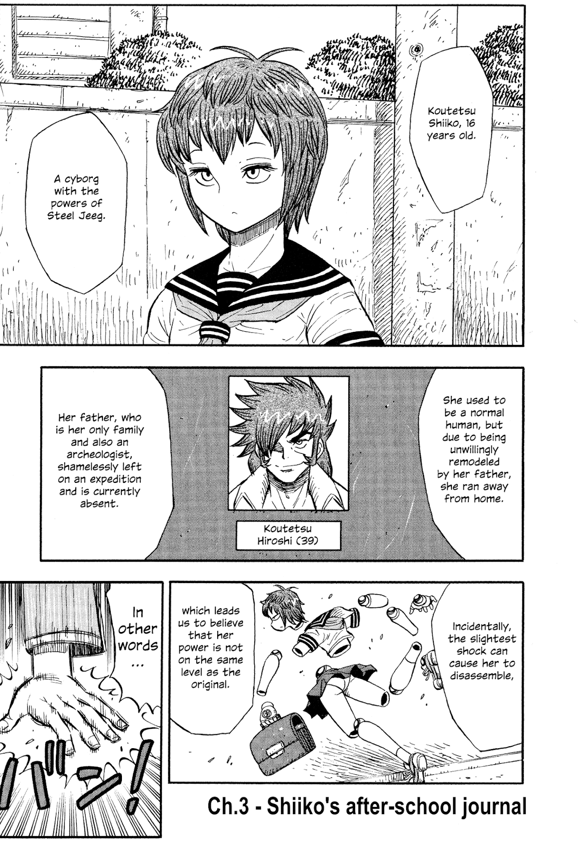 Mazinger Otome Chapter 3.2 page 1 - Chapter 3 v2 : Shiiko's After-School Journal
