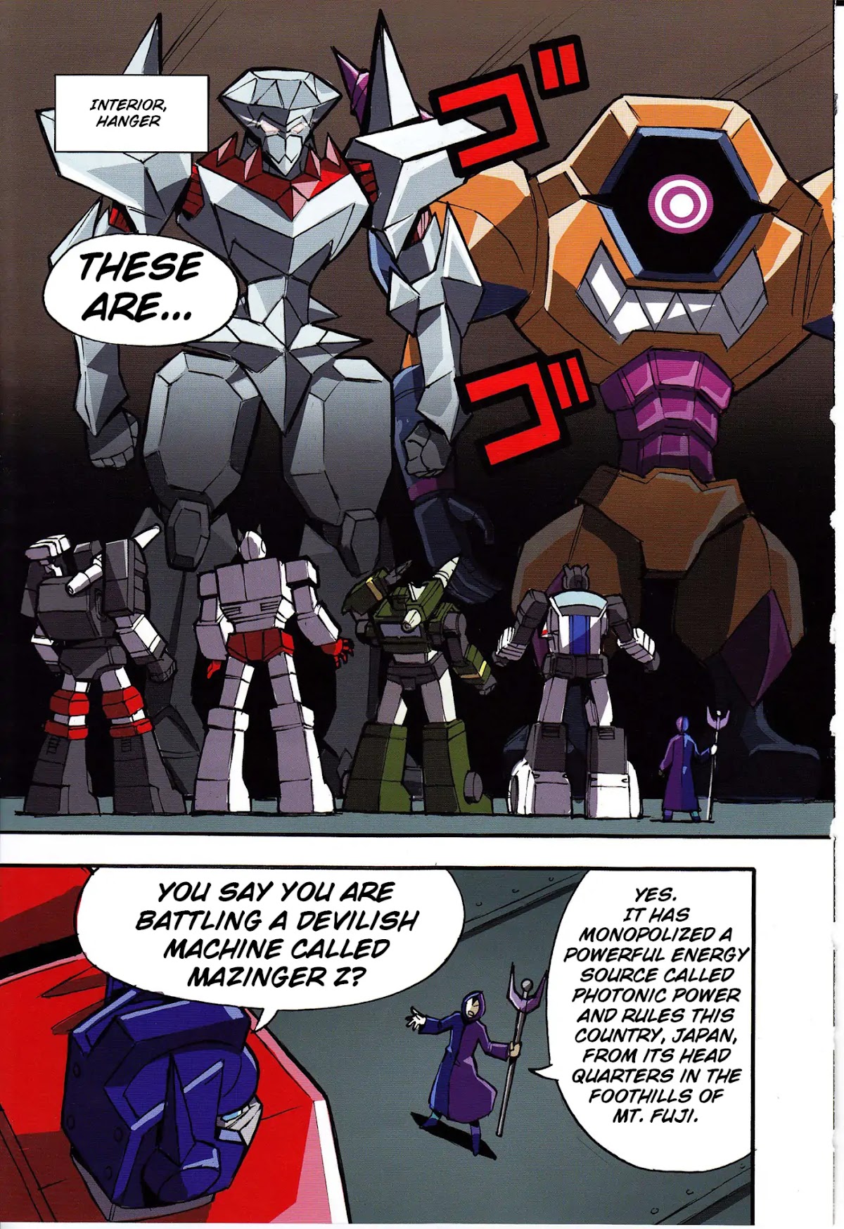 Mazinger Z vs. Transformers Chapter 1 page 19 - Chapter 1: Prologue (by Kinutani Yuu)