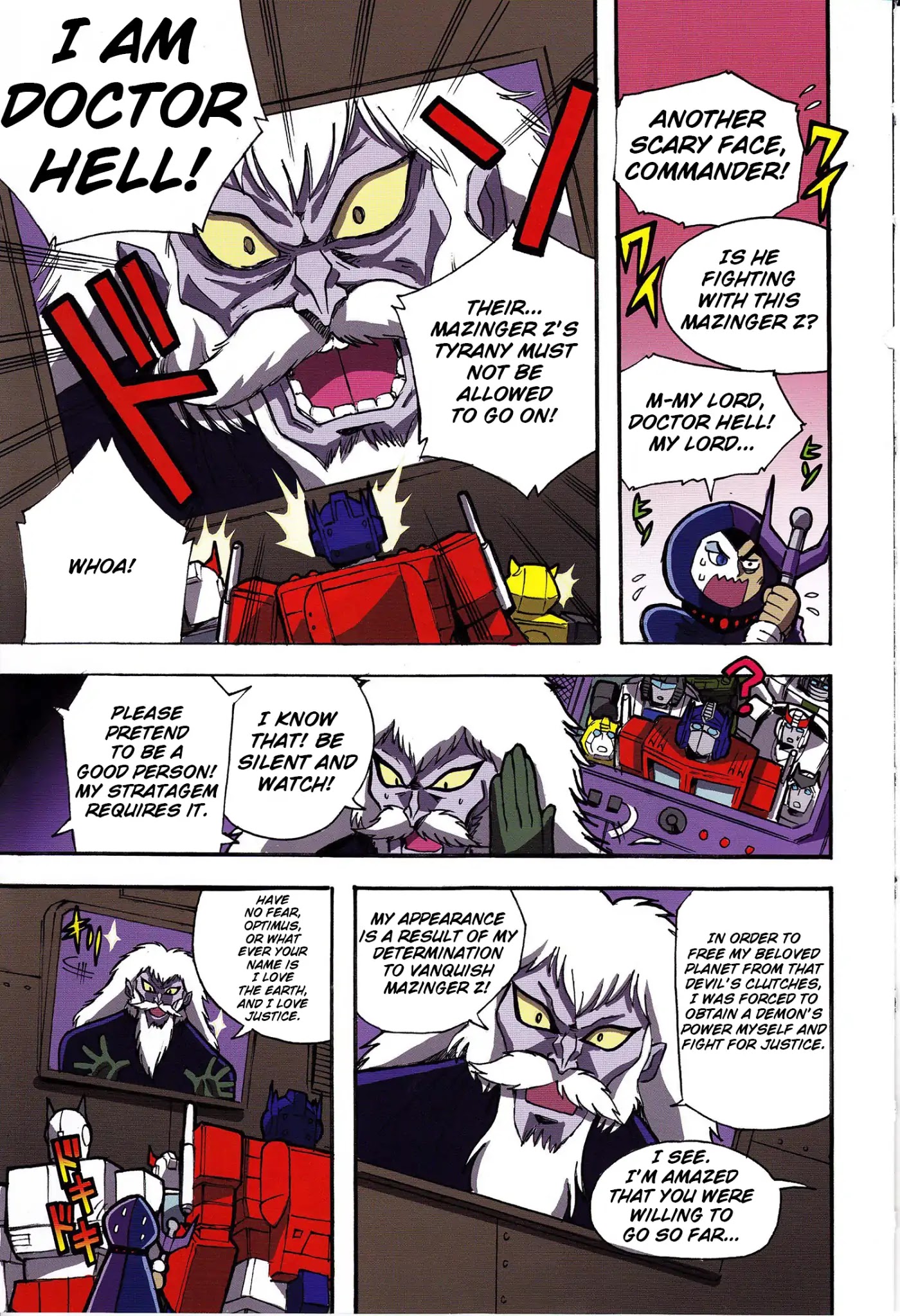 Mazinger Z vs. Transformers Chapter 1 page 21 - Chapter 1: Prologue (by Kinutani Yuu)