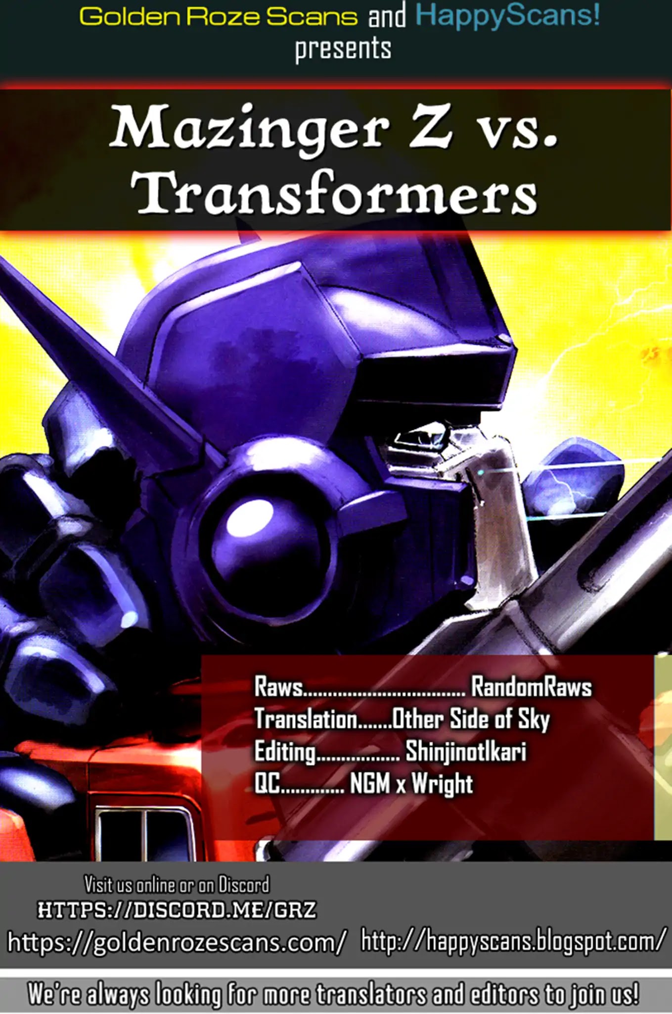 Mazinger Z vs. Transformers Chapter 1 page 25 - Chapter 1: Prologue (by Kinutani Yuu)