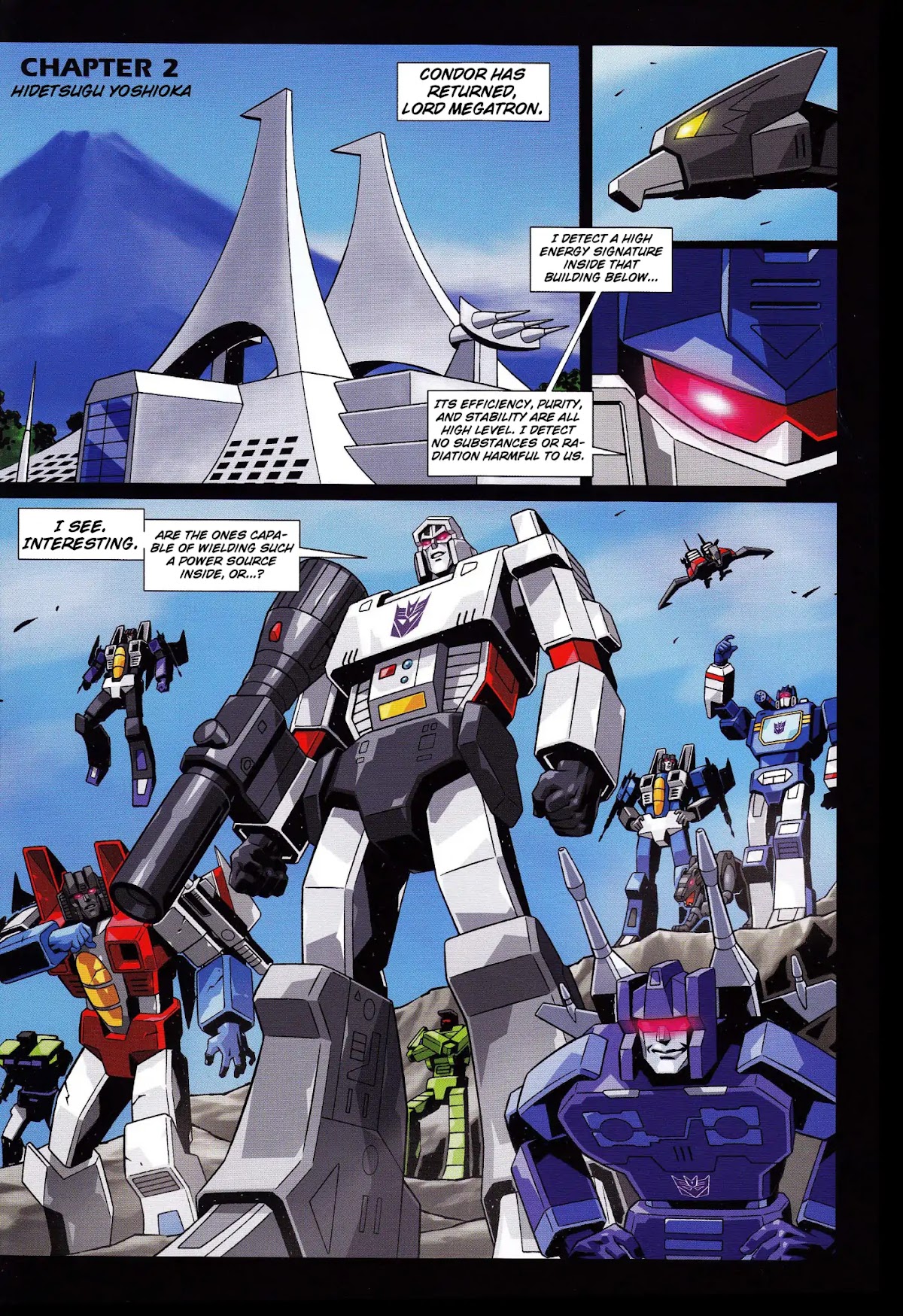 Mazinger Z vs. Transformers Chapter 2 page 1 - Chapter 2: (by Hidetsugu Yoshioka)
