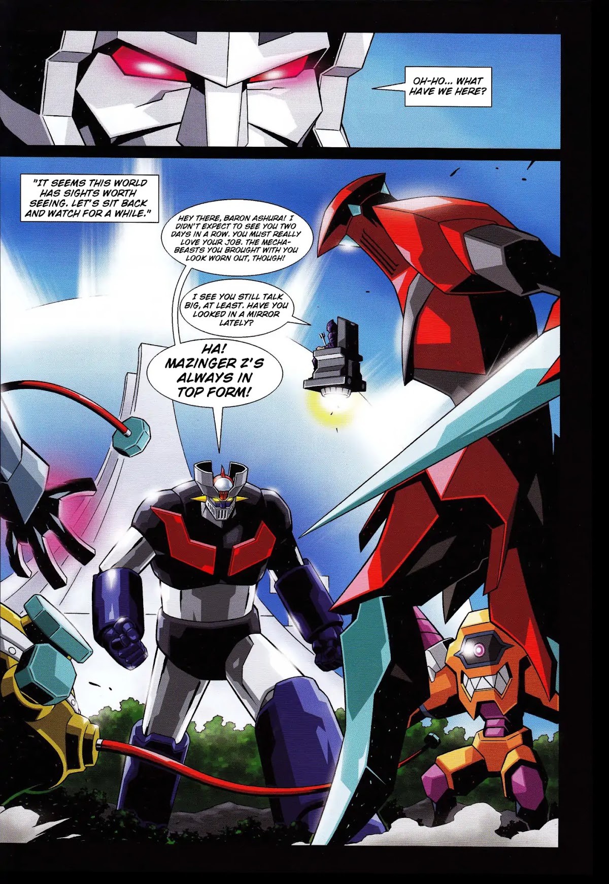 Mazinger Z vs. Transformers Chapter 2 page 3 - Chapter 2: (by Hidetsugu Yoshioka)
