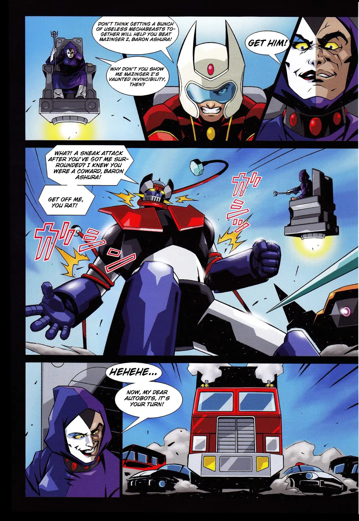Mazinger Z vs. Transformers Chapter 2 page 4 - Chapter 2: (by Hidetsugu Yoshioka)