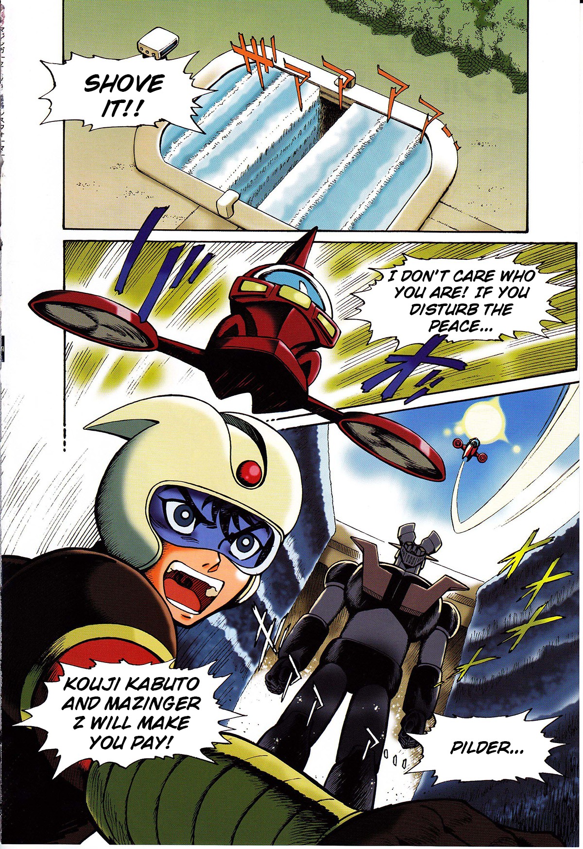 Mazinger Z vs. Transformers Chapter 3 page 8 - Chapter 3: (by Hoshi Kazumi)