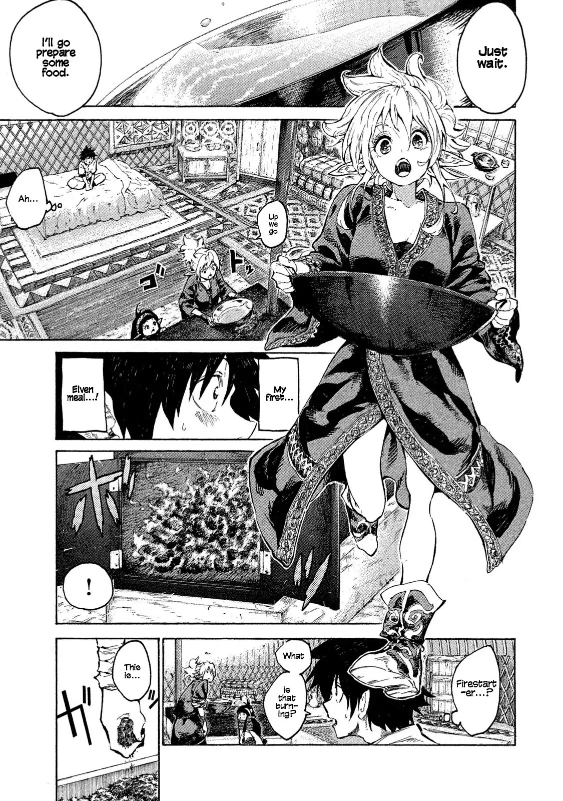 Mazumeshi Elf to Youbokugurashi Chapter 1 page 14 - Chapter 1