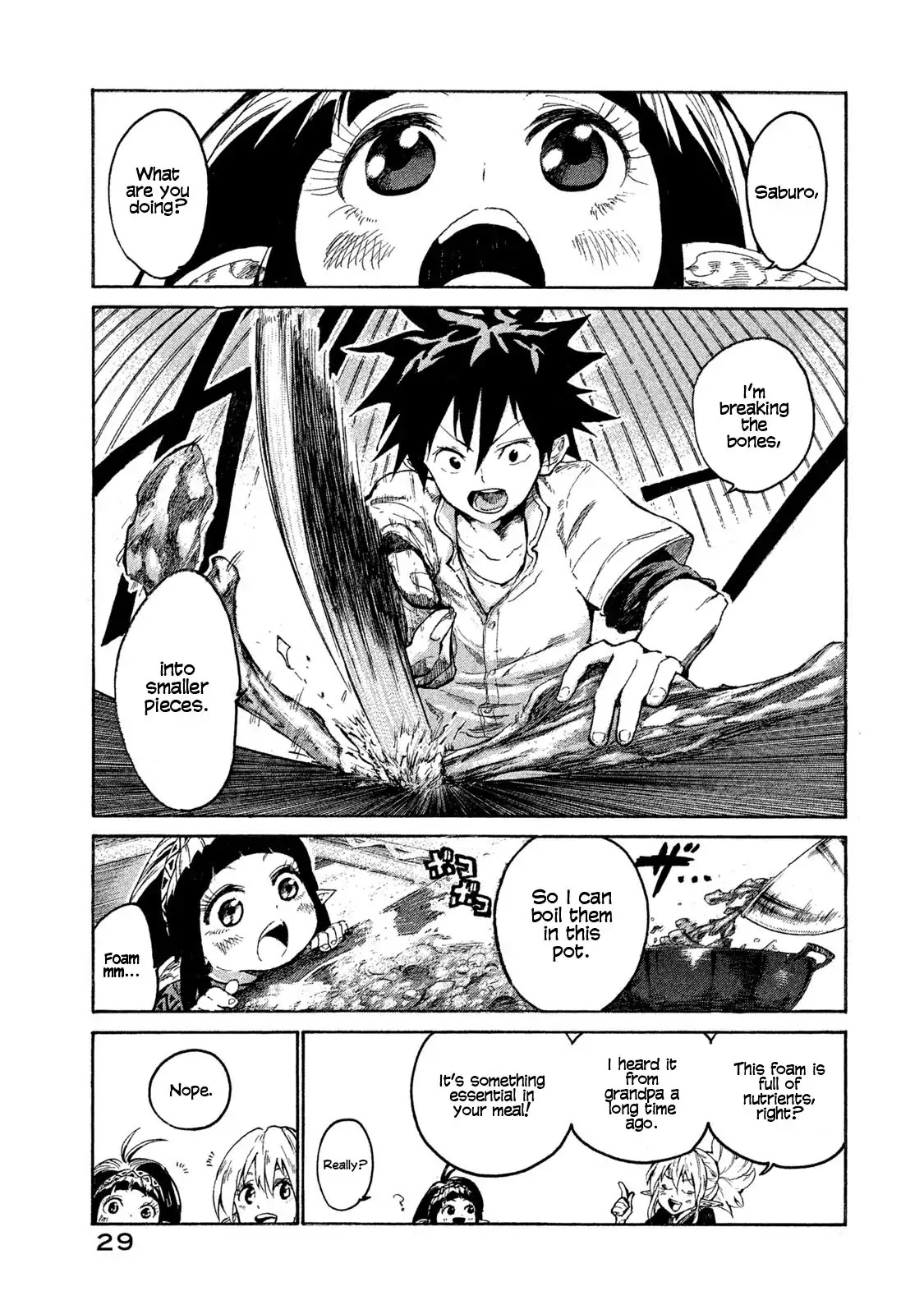 Mazumeshi Elf to Youbokugurashi Chapter 1 page 28 - Chapter 1