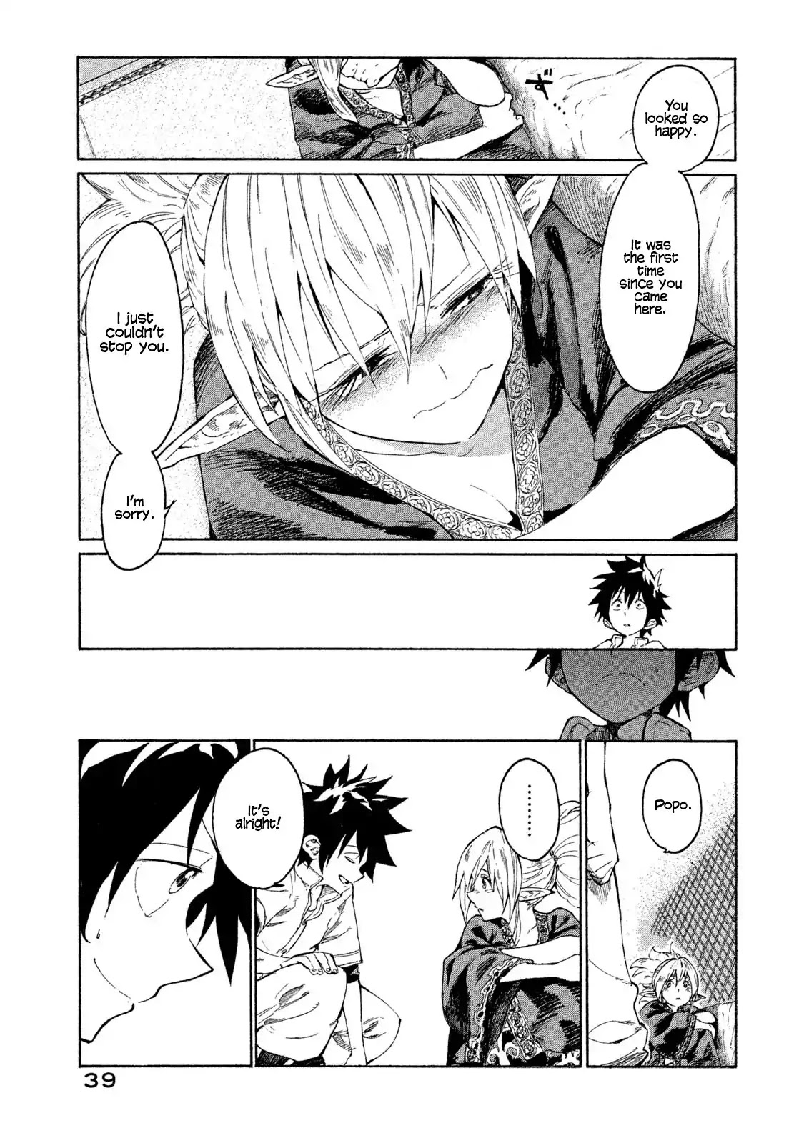 Mazumeshi Elf to Youbokugurashi Chapter 1 page 38 - Chapter 1