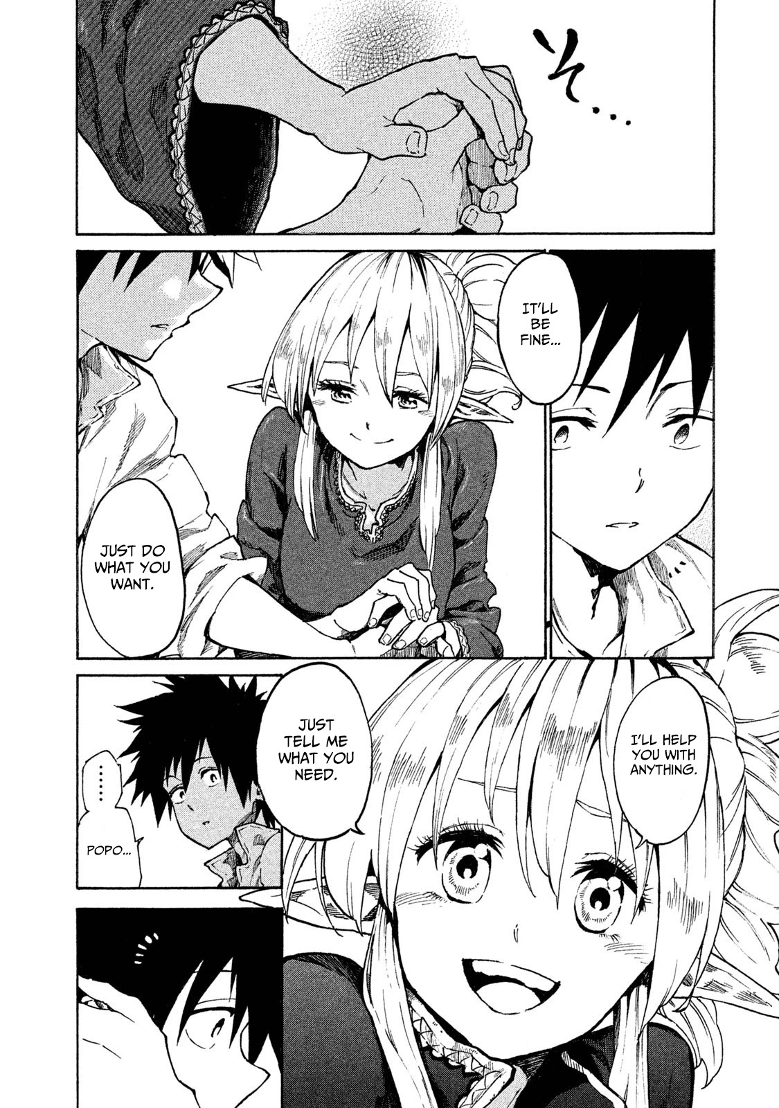 Mazumeshi Elf to Youbokugurashi Chapter 10 page 13 - Chapter 10: The first meetup with a fellow Earthling